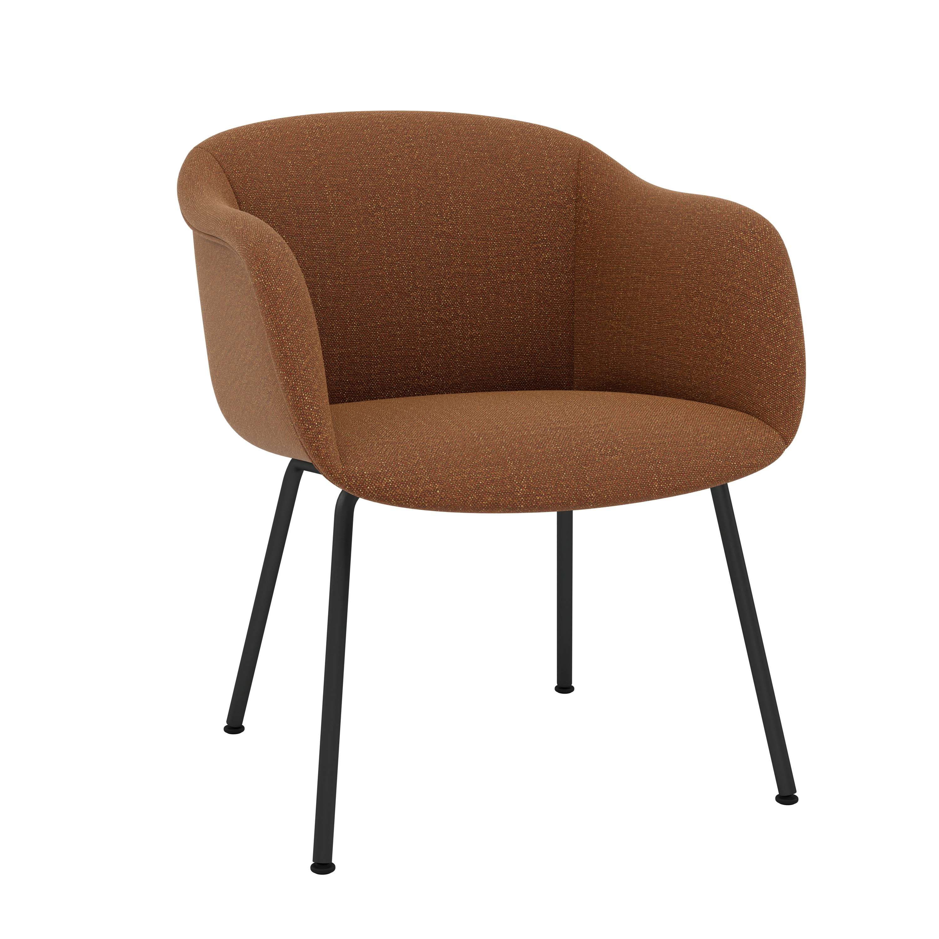 Fiber Soft Armchair - Tube, Anthracite Black, Ecriture, 570