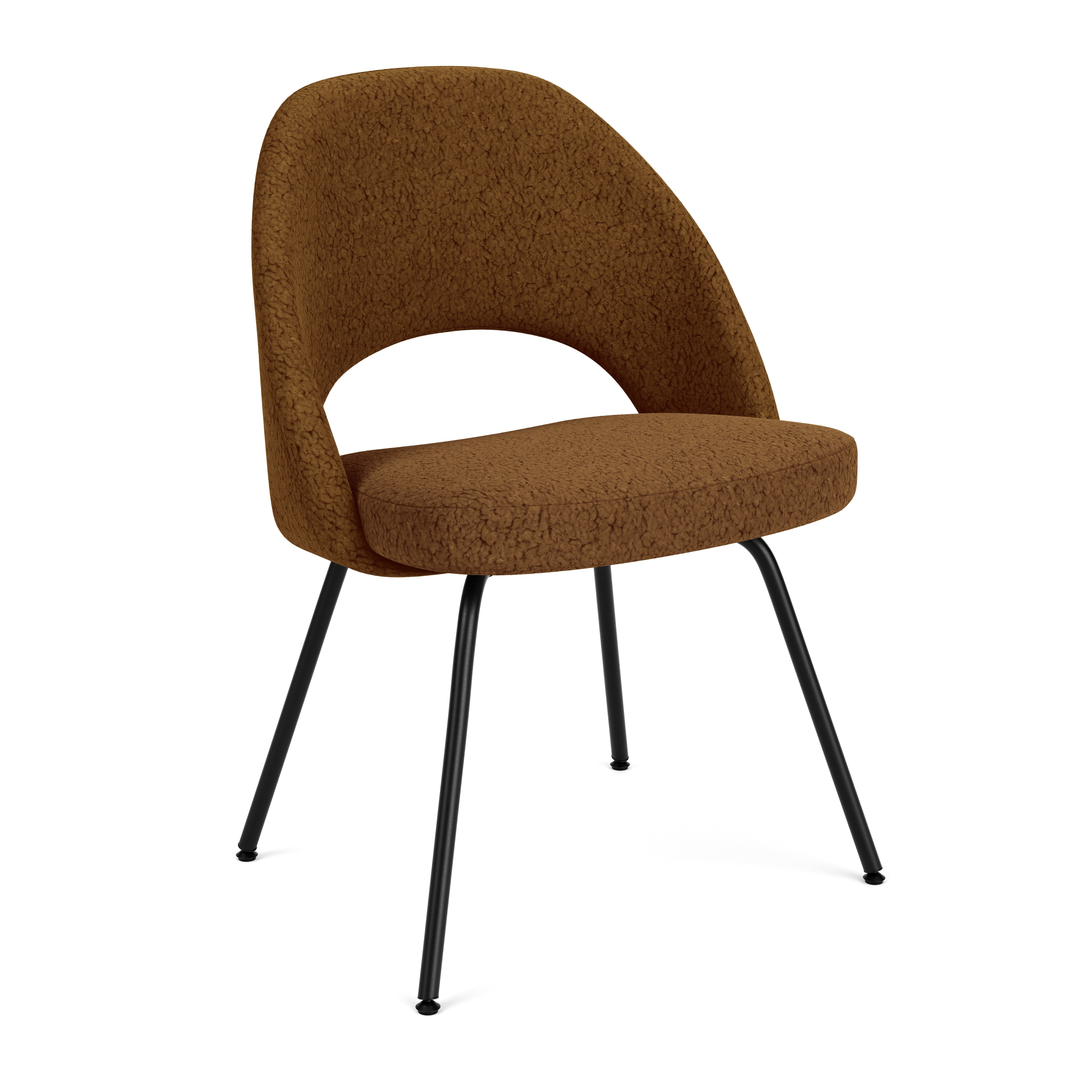 Saarinen Executive Side Chair - Puff,  Bronze,  Black