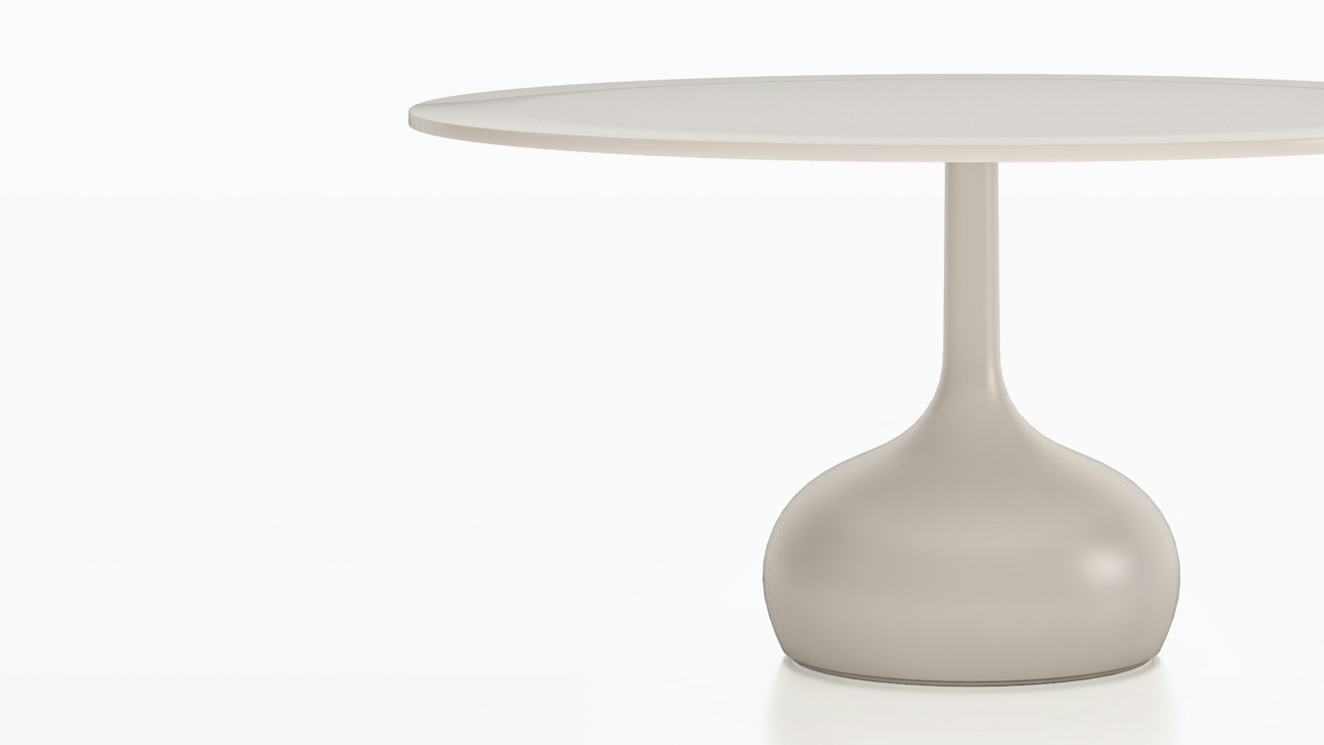 Saen Outdoor Dining Table in Beige detail