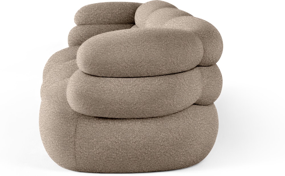 Biboni Sofa - Three Seater, Solid Sublime, Greige