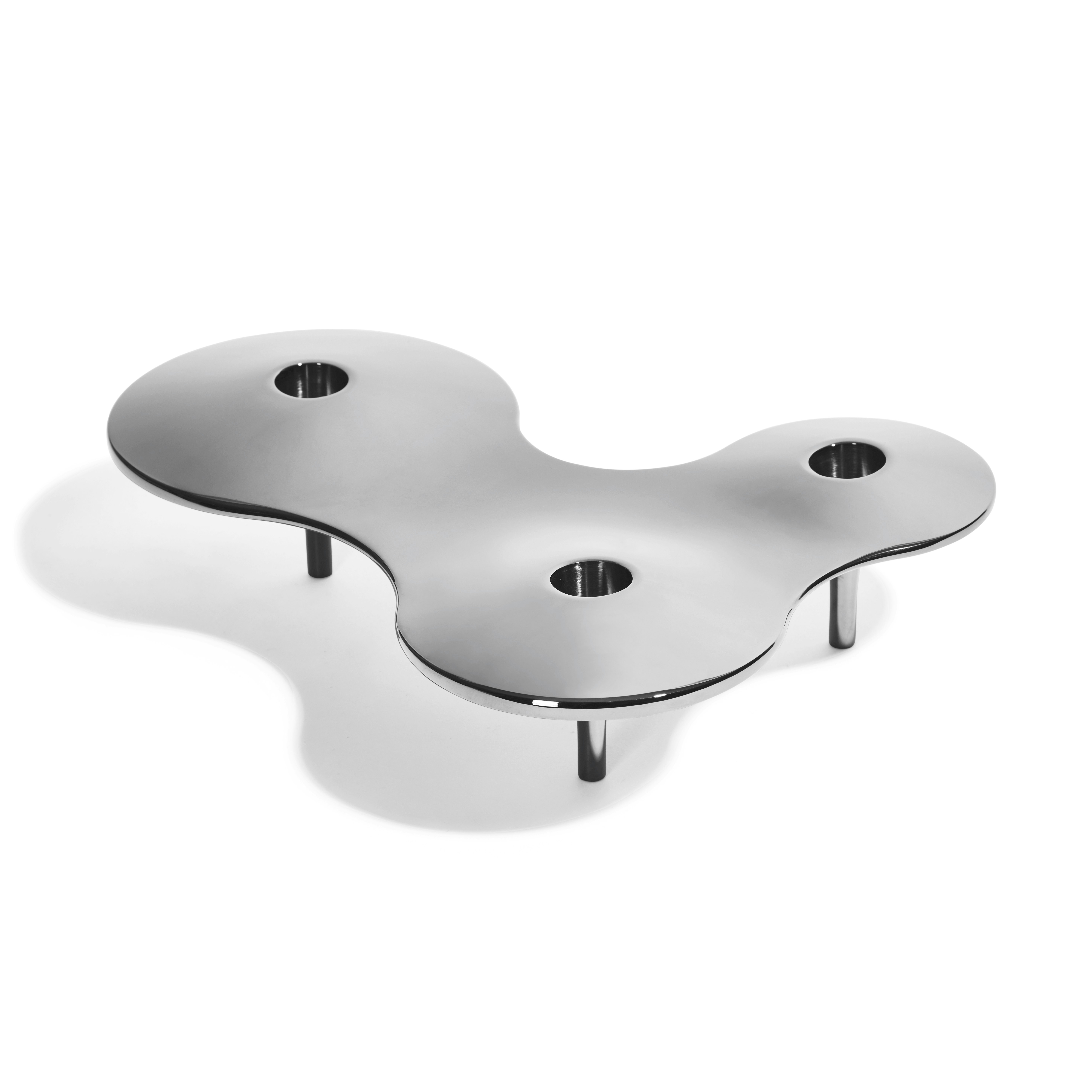 A Cell Candleholder in Medium viewed from the front.