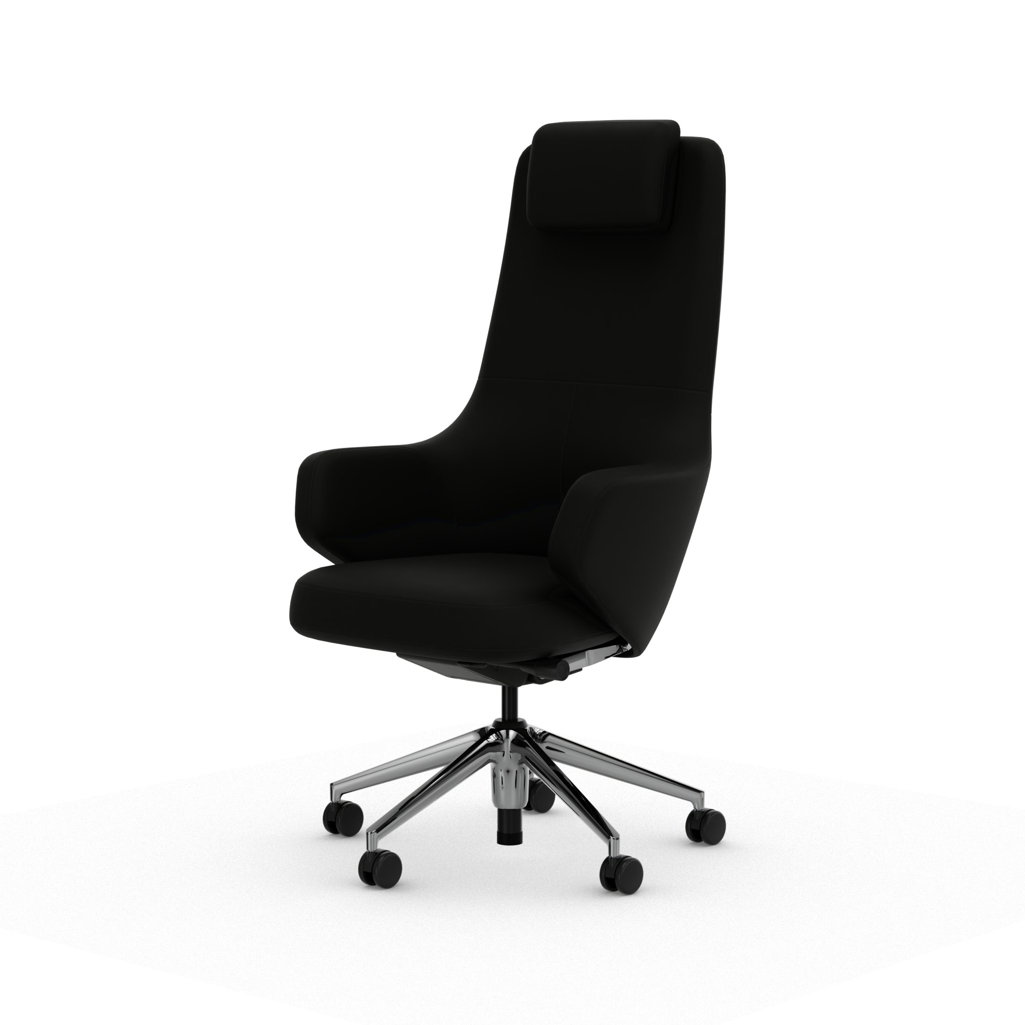 Grand Executive Task Chair - High Back, Leather Premium F, Nero