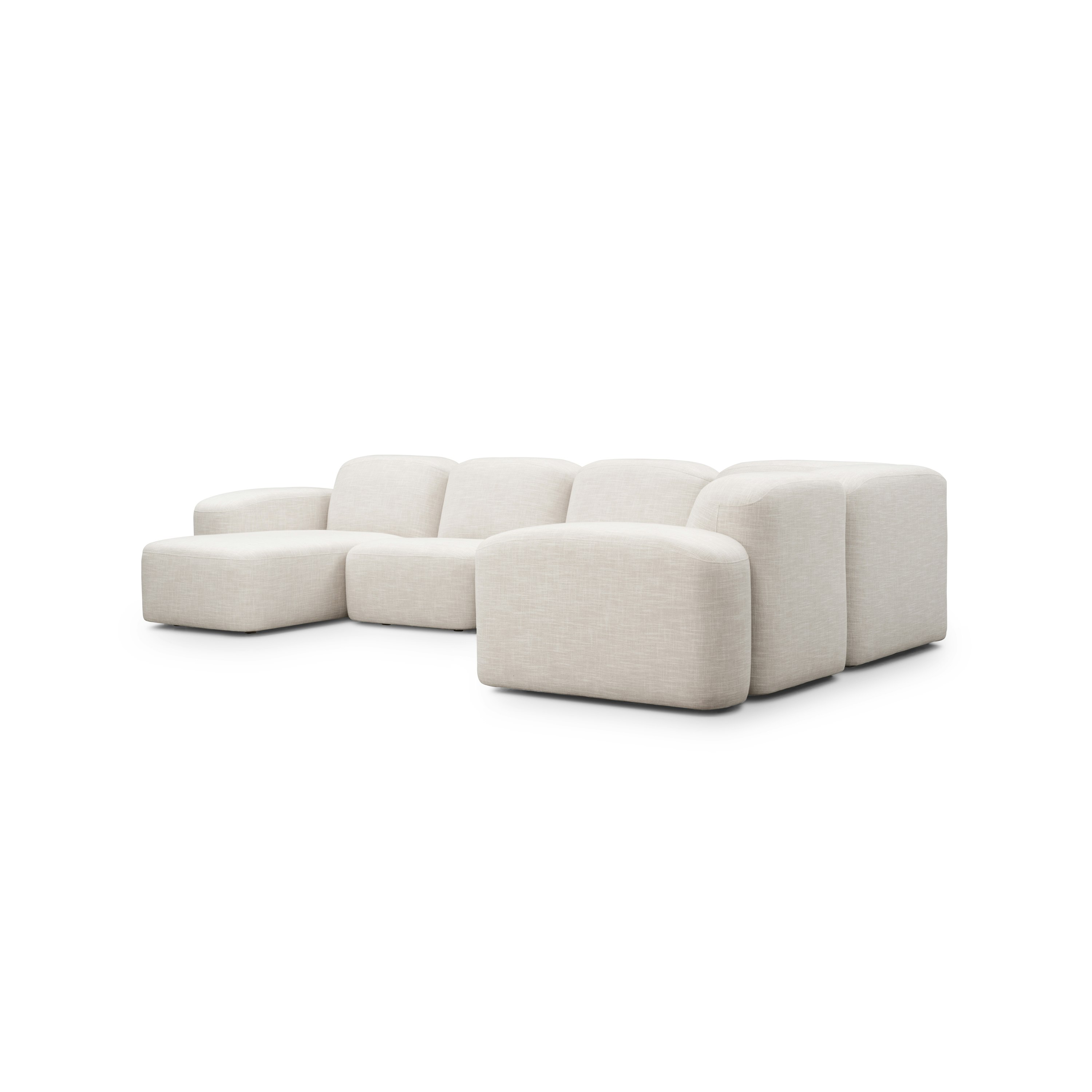 Muse Corner Sectional Chaise - Five Seat, Byron, Oyster, LAF