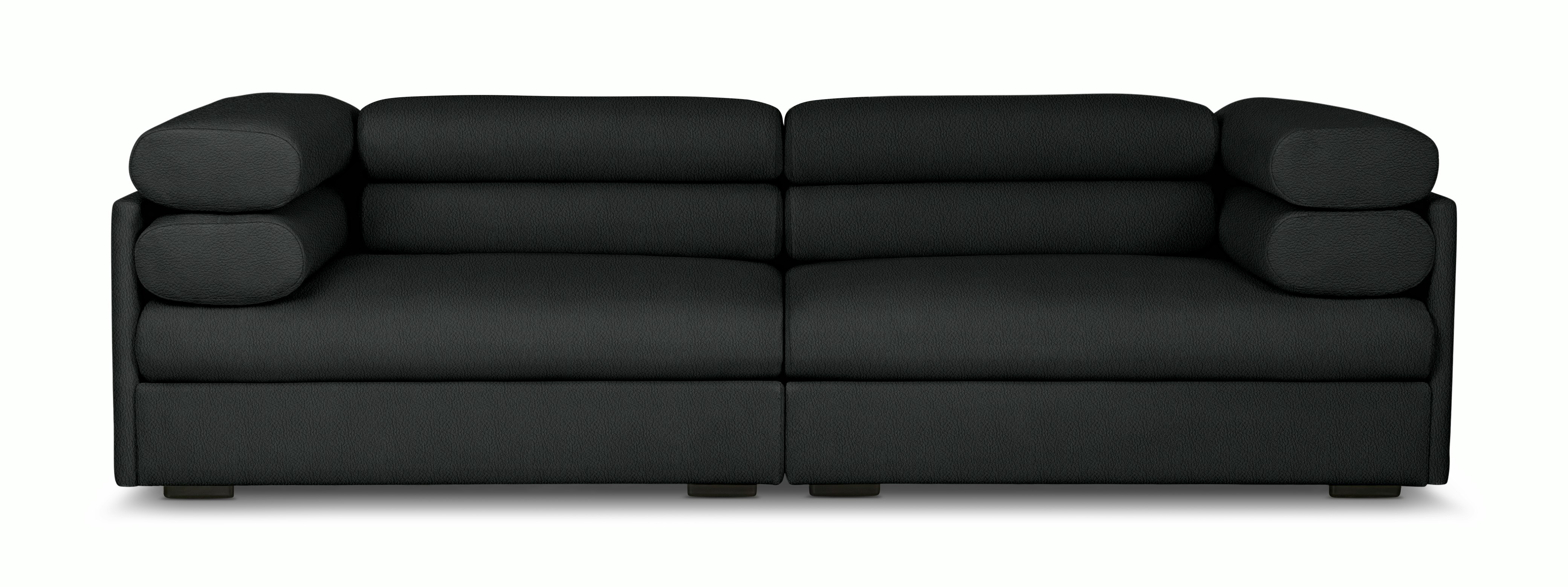 Elogio Sofa - Three Seater,  Sierra Leather,  Black