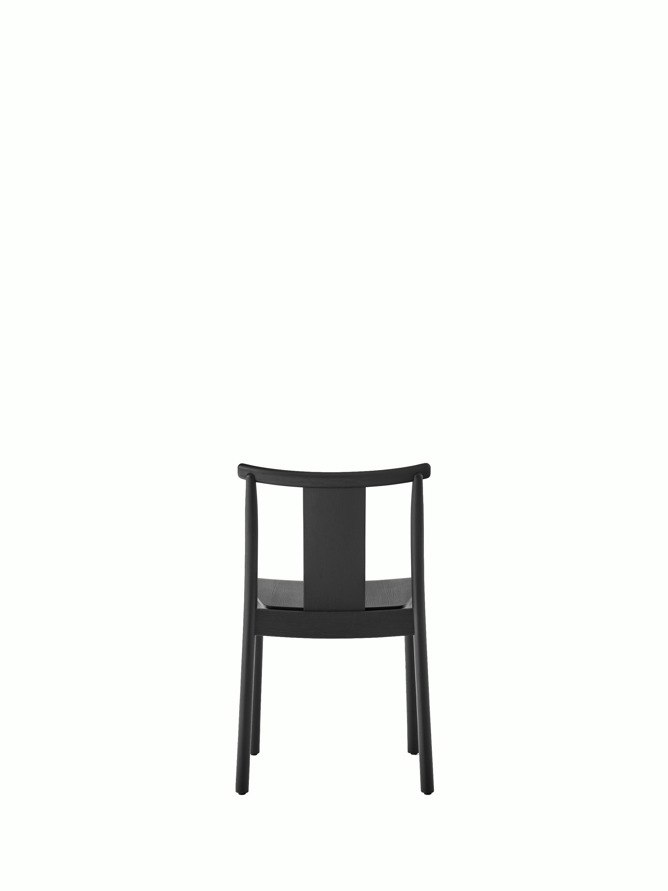 Merkur Dining Chair - Unupholstered, Black Painted Oak