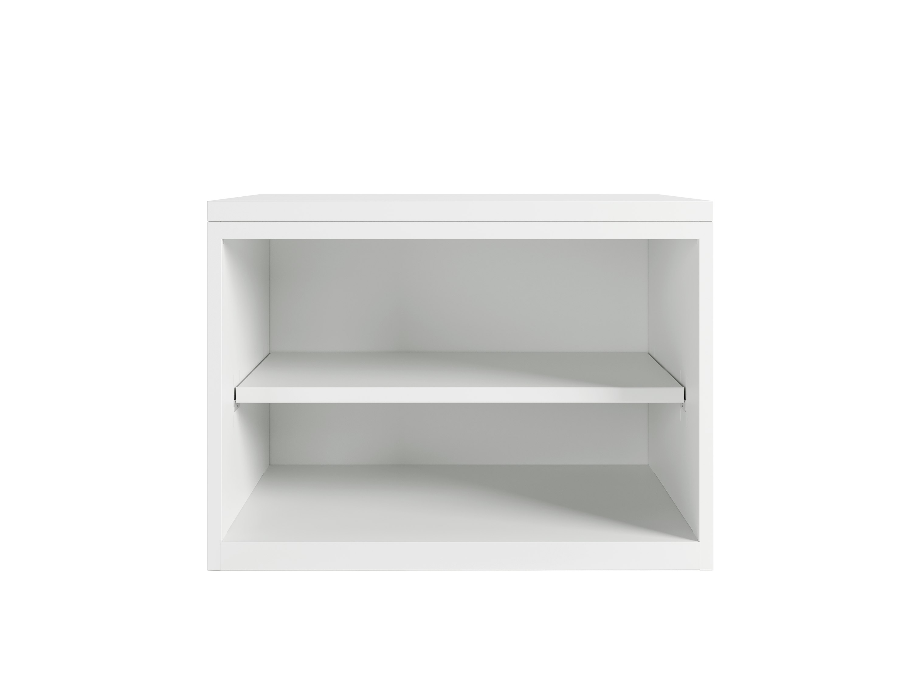 White Series 2 open credenza shelf.