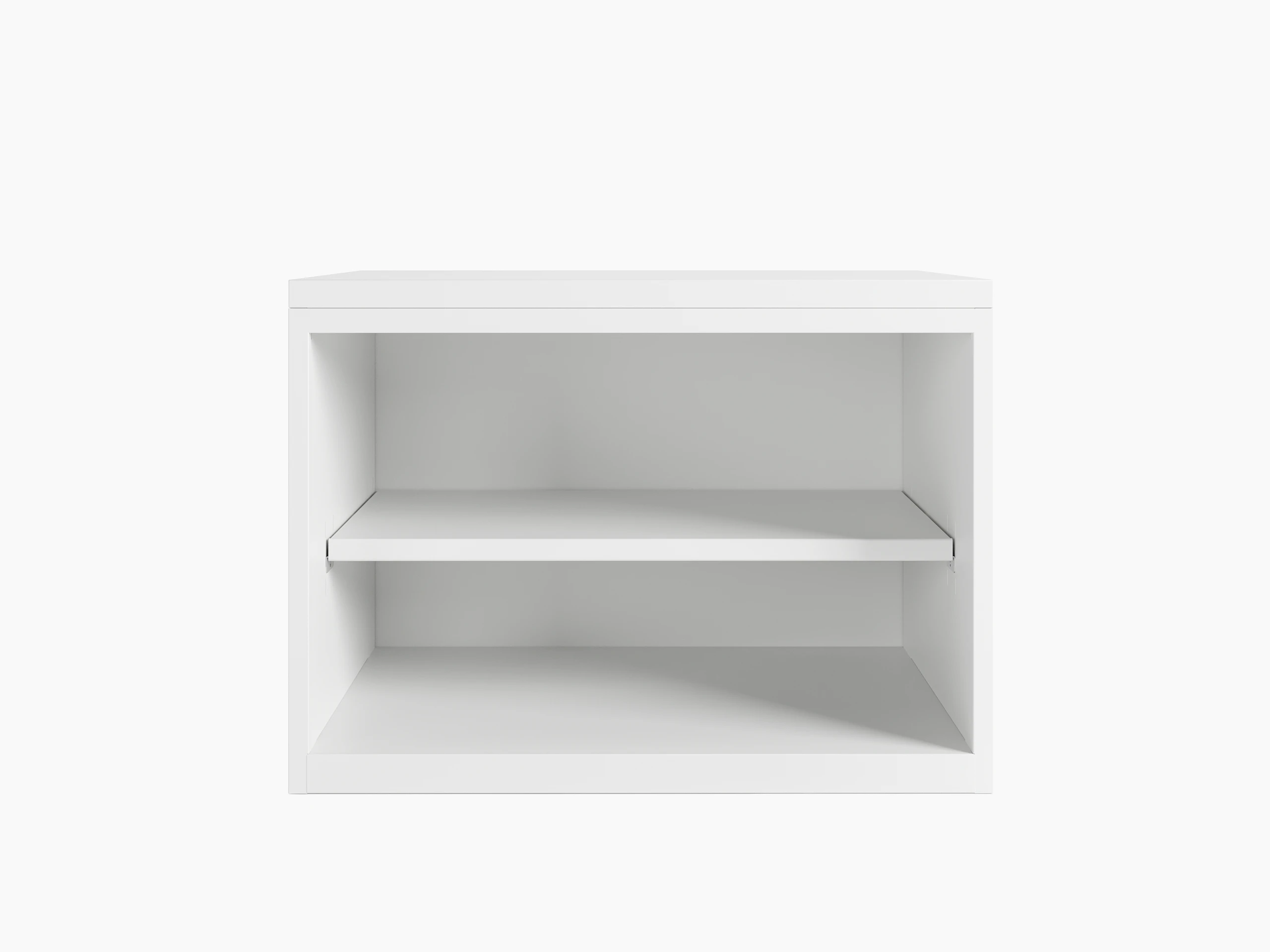 White Series 2 open credenza shelf.