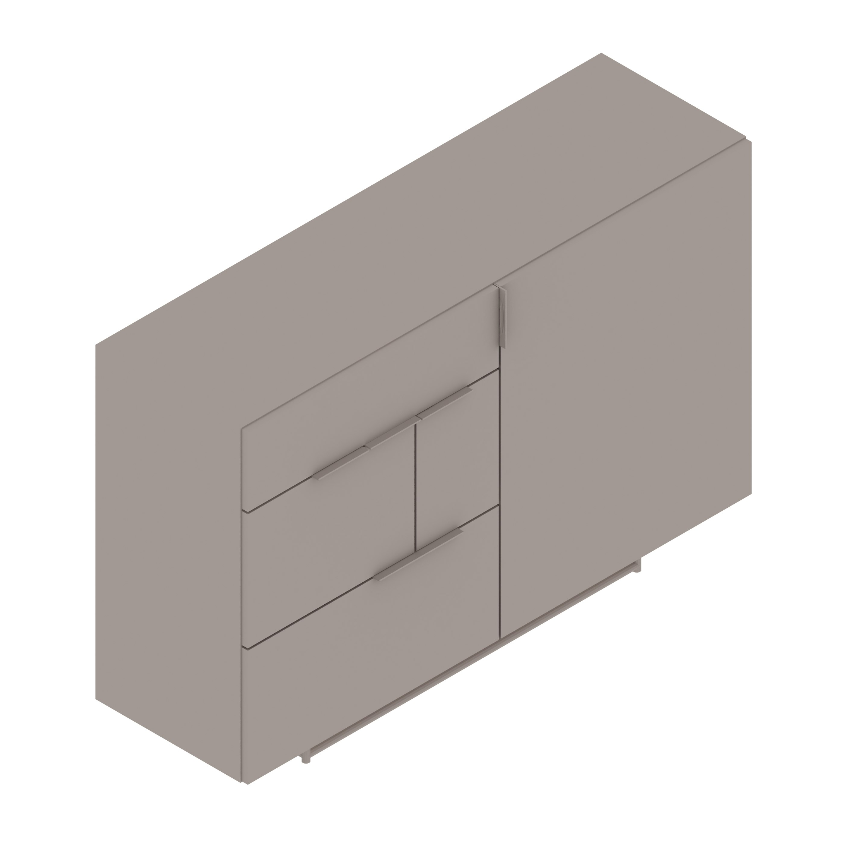 A generic rendering - Domino Sideboard | 2 Units Wide
