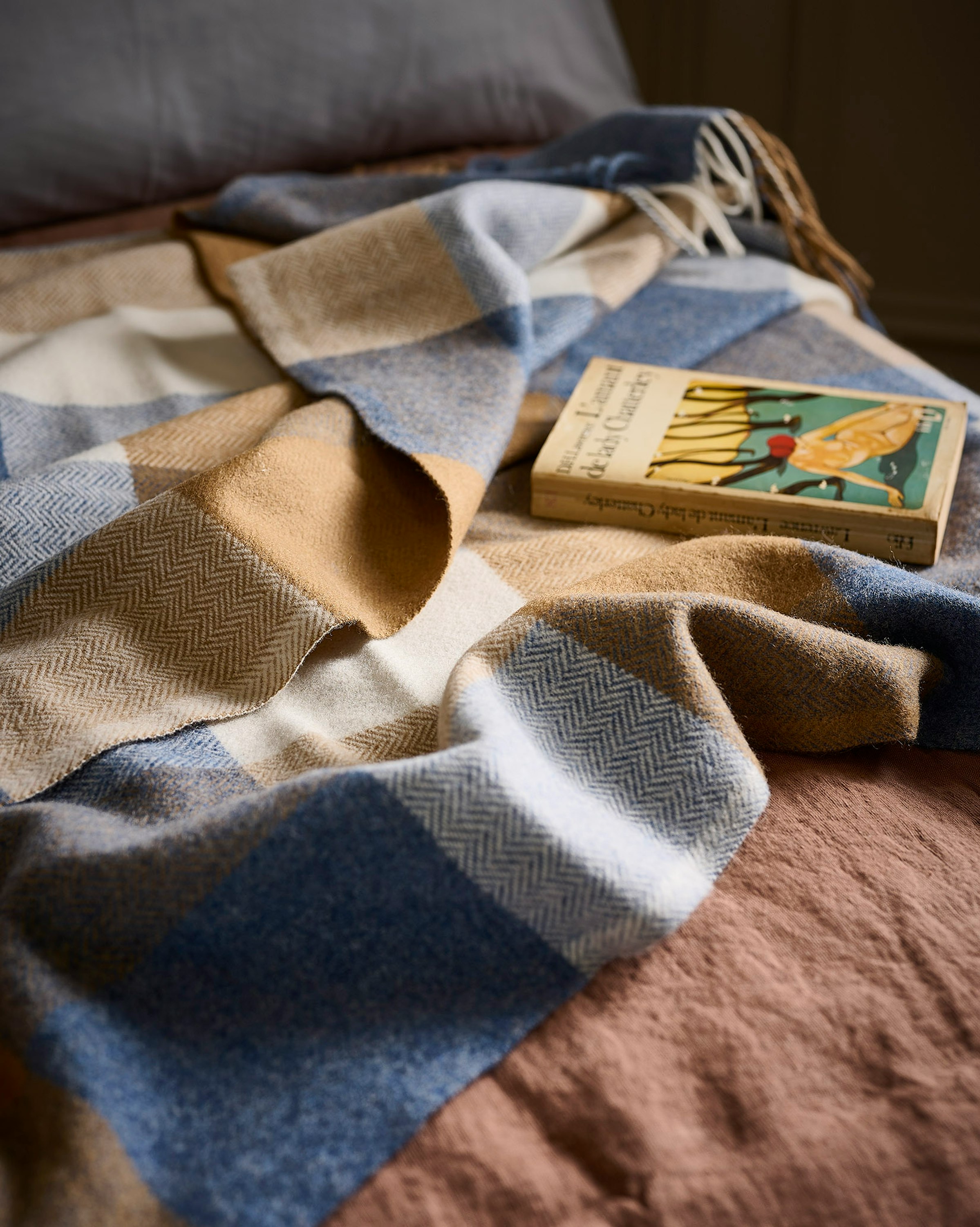 Check Lambswool Throw