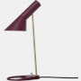 AJ Table Lamp - Mini, Burgundy  and Brass