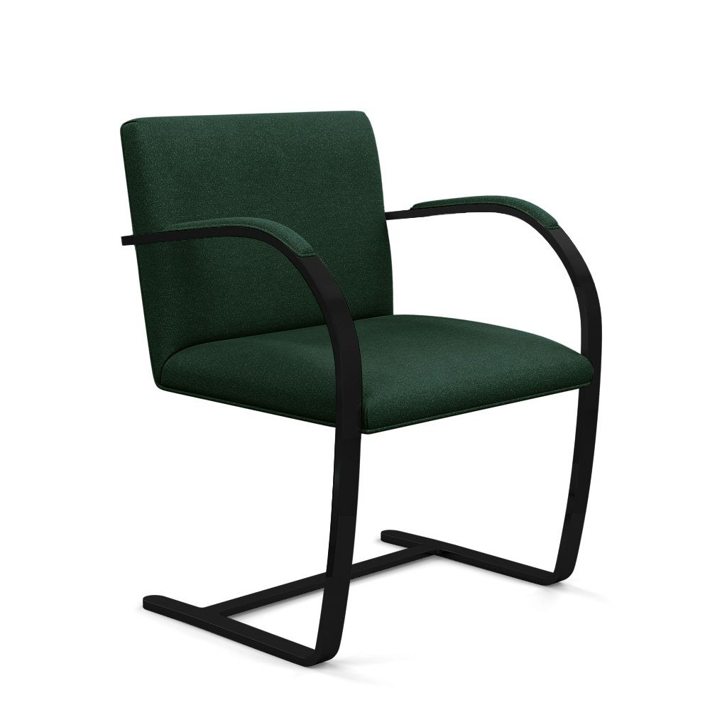 Brno Flat Bar Chair - Armchair,With Armpads,Classic Boucle, Inform, Black