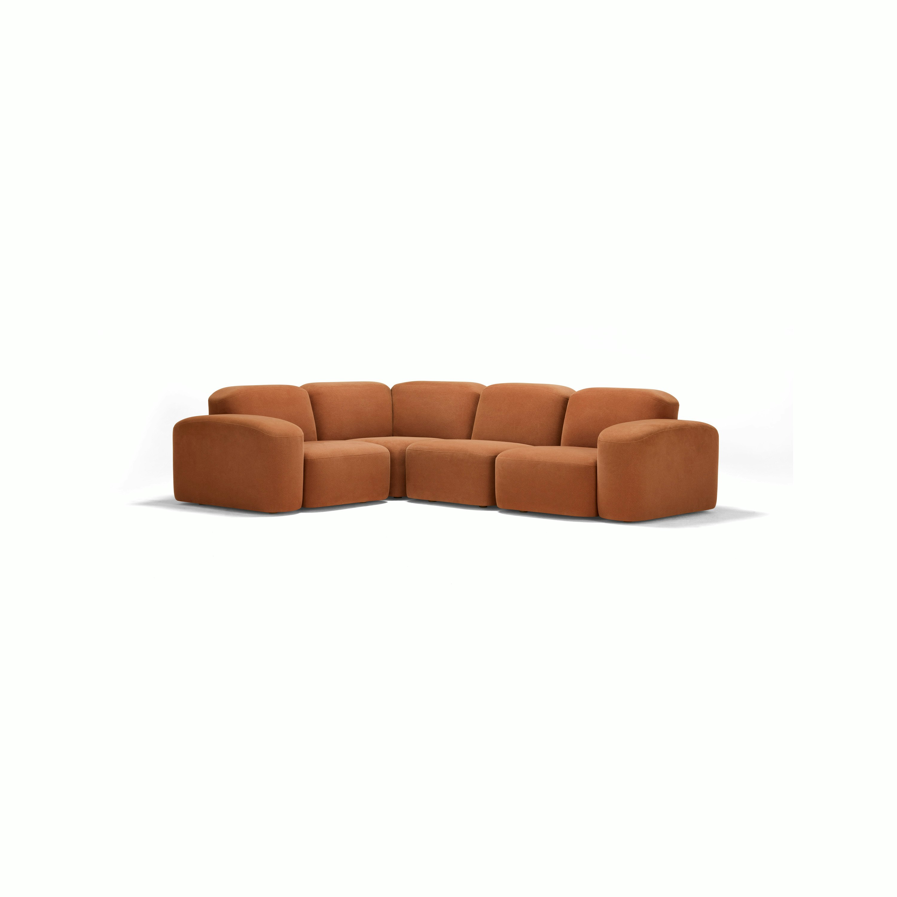Muse Four Seat Corner Sectional - Cabarita, Hazel