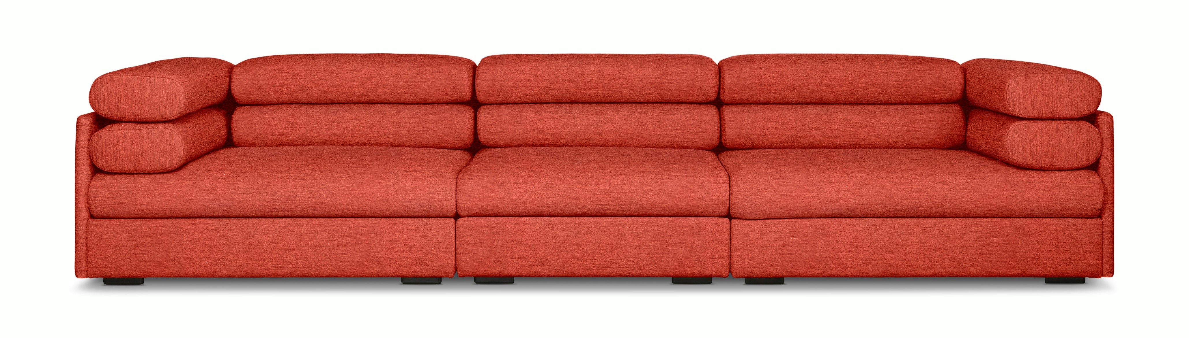 Elogio Sofa - Four Seater,  Alouette,  Vermillion
