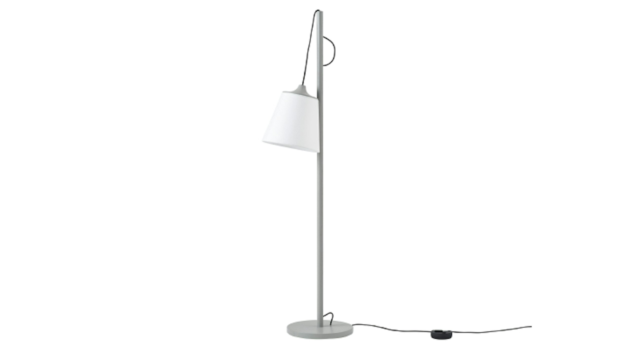 Grey Pull Floor Lamp by Muuto.