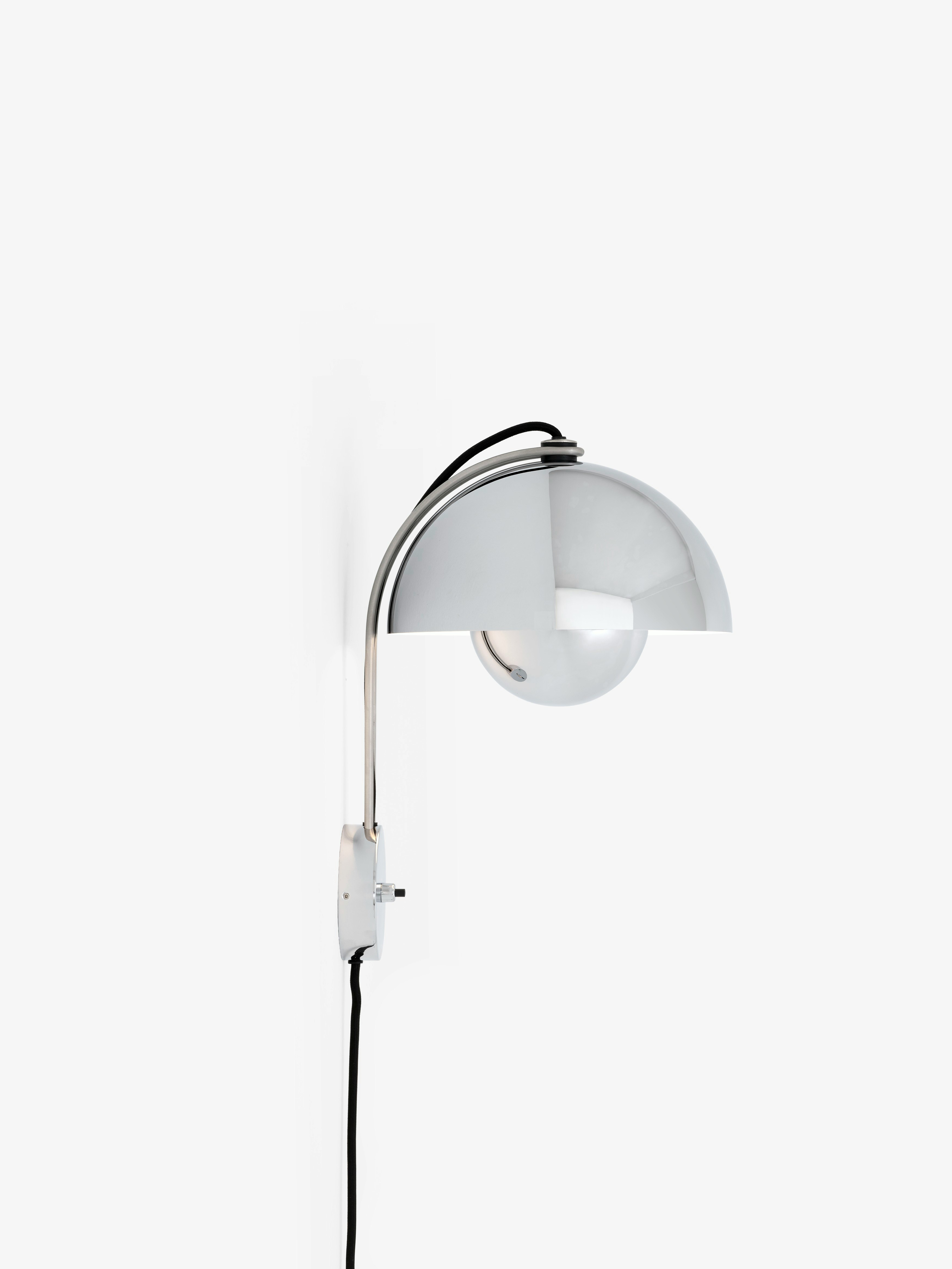 Flowerpot Sconce - Chrome