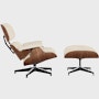 Eames Lounge and Ottoman in Prone and Stow leathers