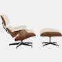 Eames Lounge and Ottoman in Prone and Stow leathers