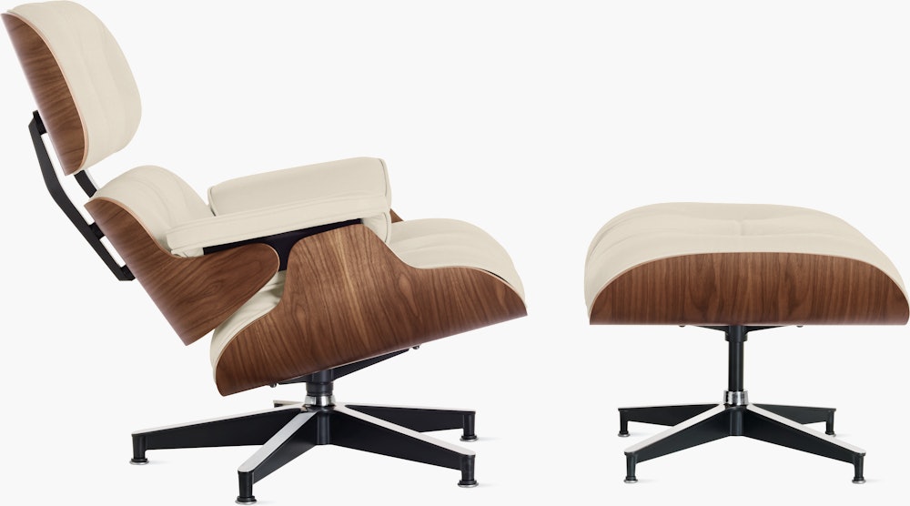 Eames Lounge and Ottoman in Prone and Stow leathers