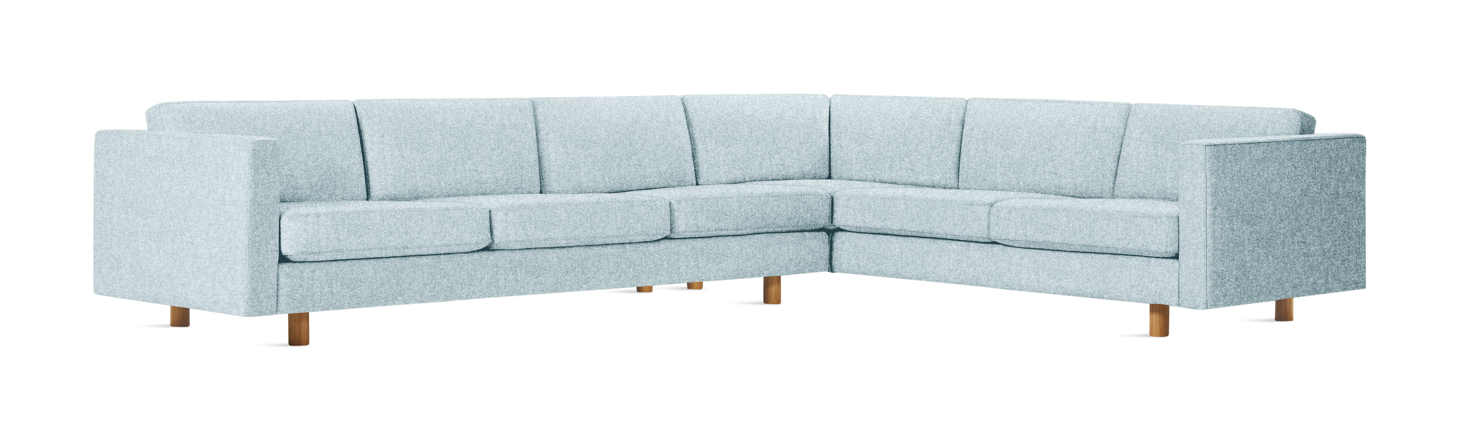 Lispenard Corner Sectional -  H, Right, Luce, Brine, Oak