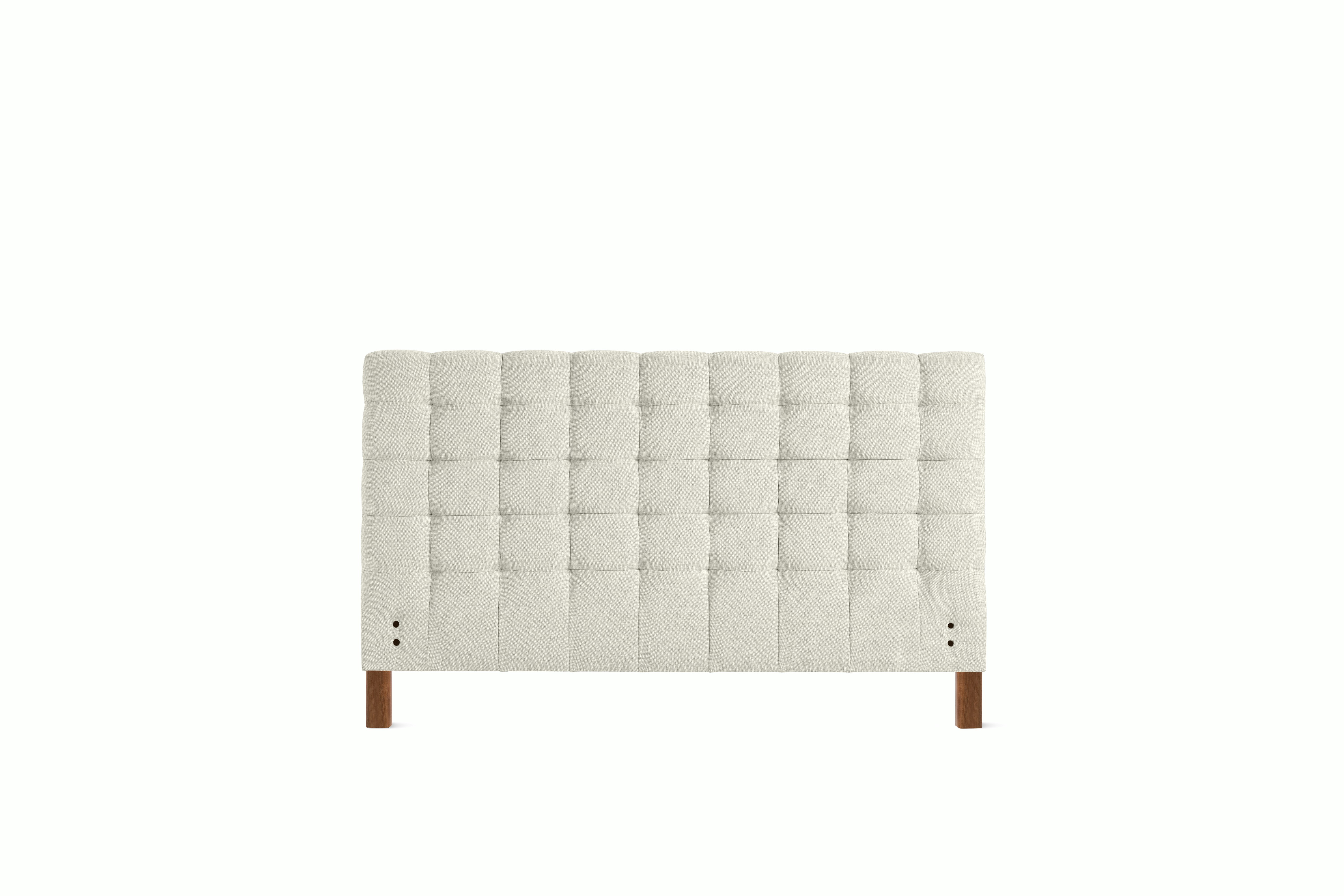 Madeleine Headboard - Standard, Queen, Walnut, Album Linen, Magnolia