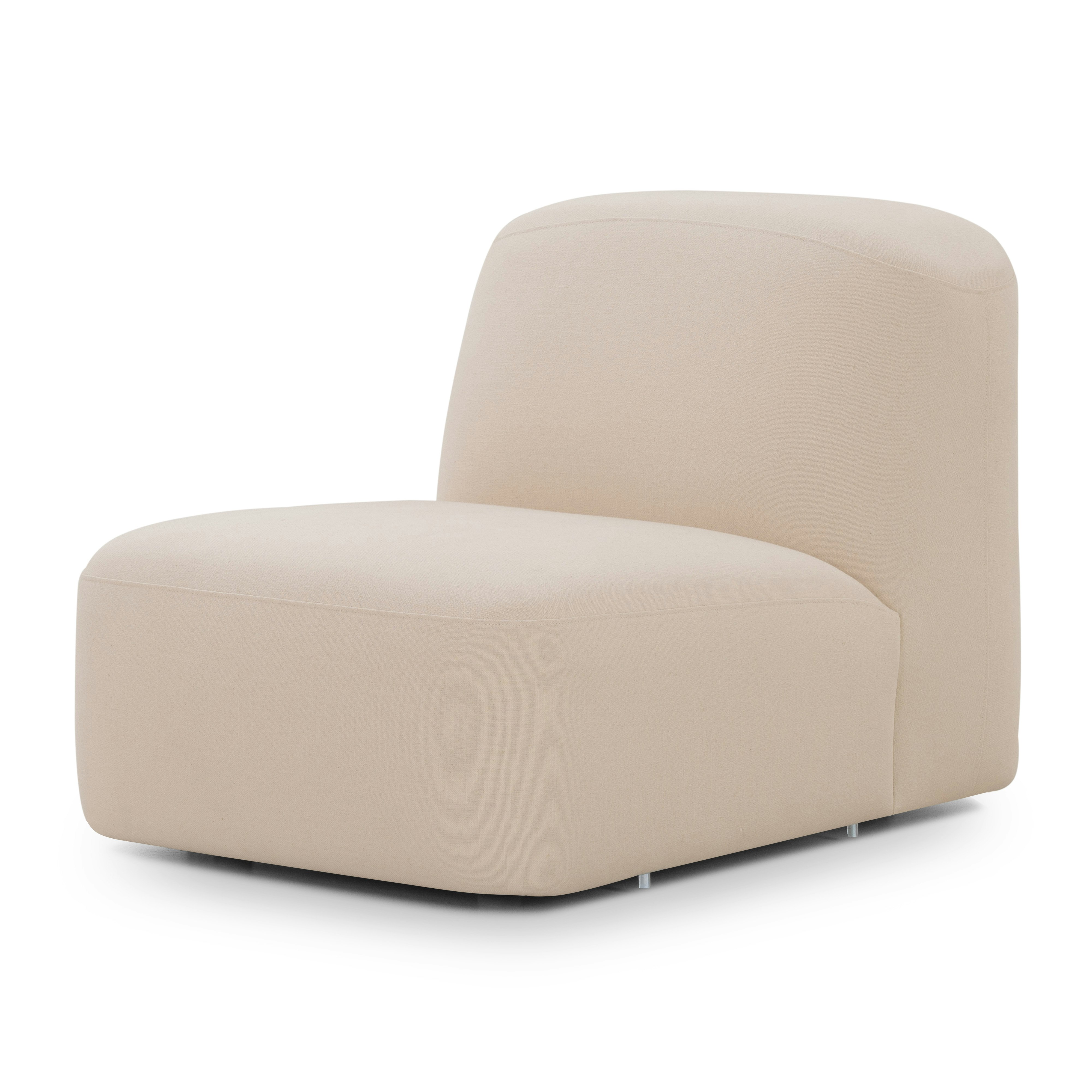 A Muse Sofa in Oat viewed from the Angle.