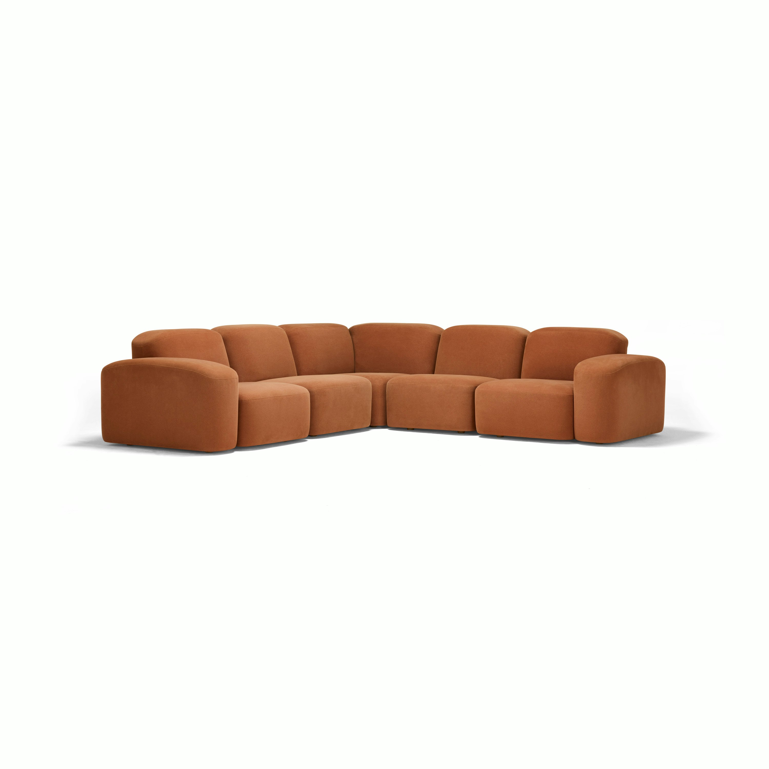 Muse Five Seat Corner Sectional - Cabarita, Hazel