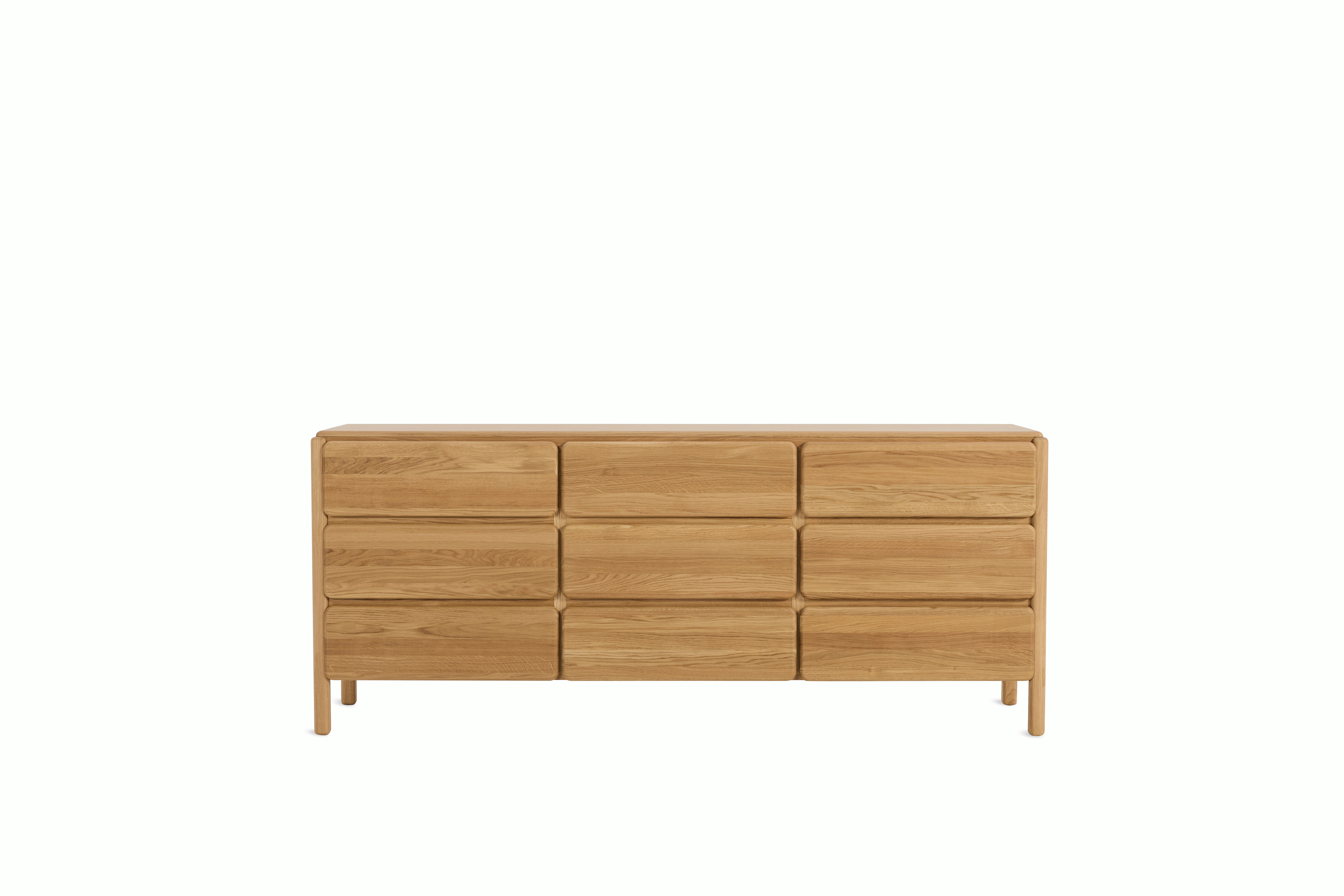 Sumu Dresser - Oak 9 Drawer Dresser