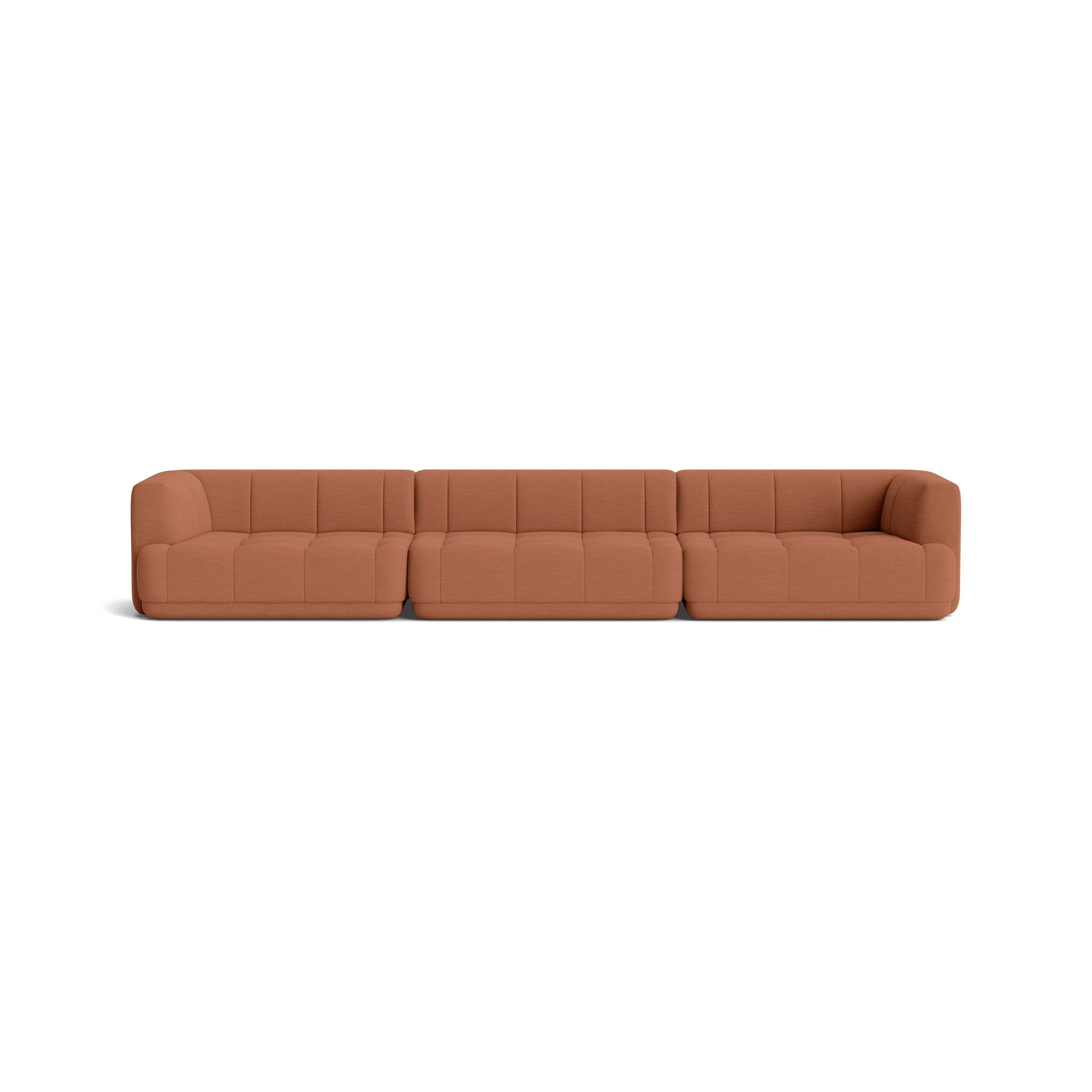 A Quilton Modular Sofa - 167.75 Inch, Mode, Caramelized in Caramelized viewed from the front.