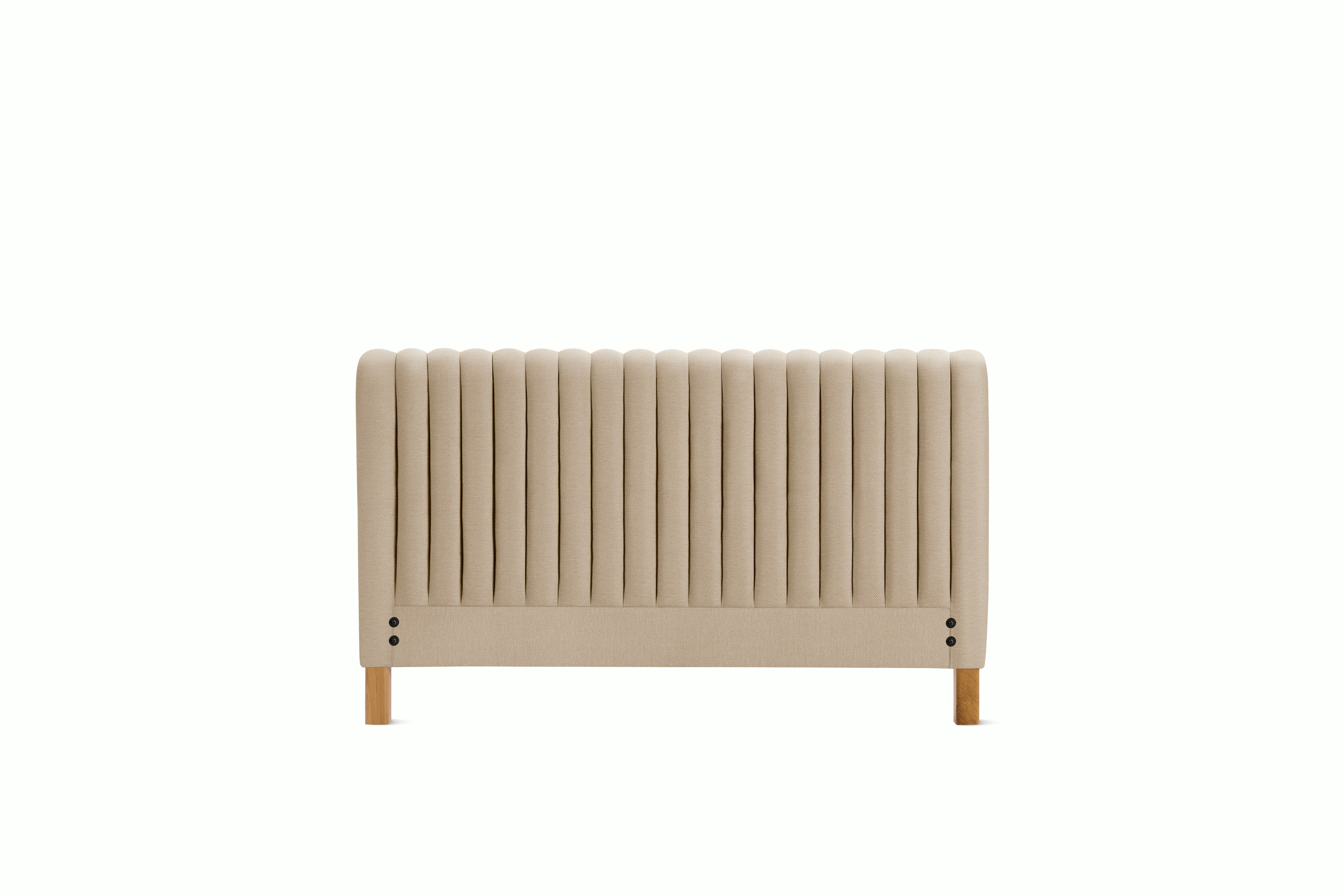 A Charlotte Headboard in Basket viewed from an angle.