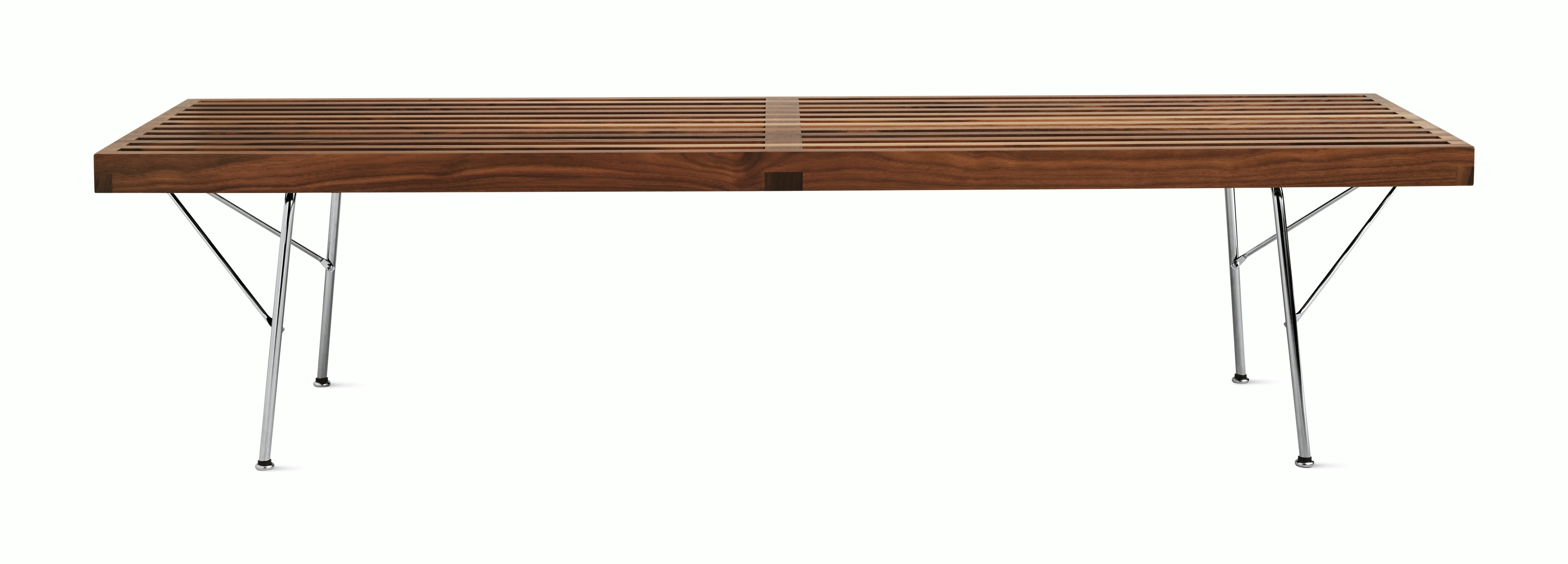 Nelson Platform Bench Walnut