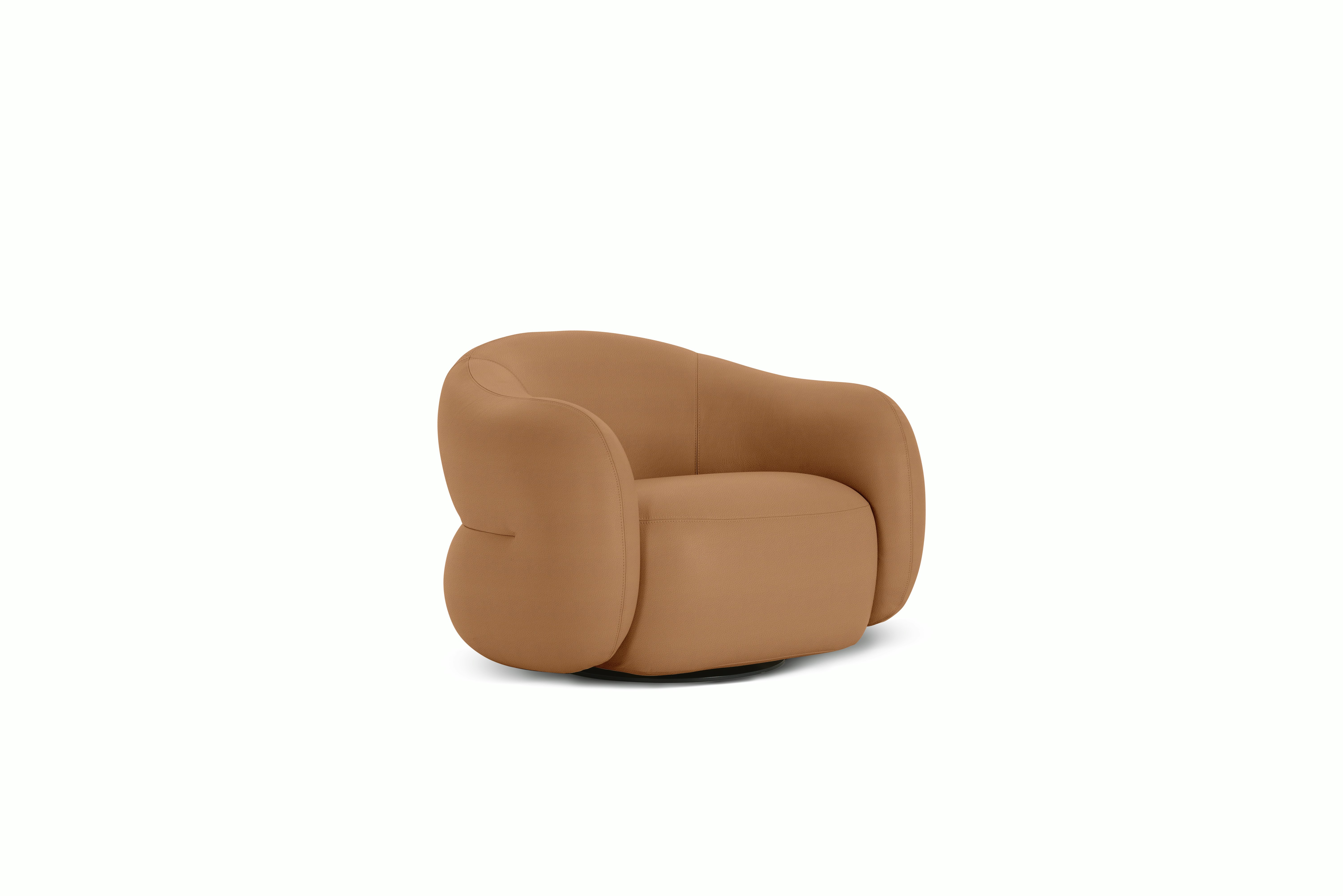 Soffi Swivel Chair, Leather