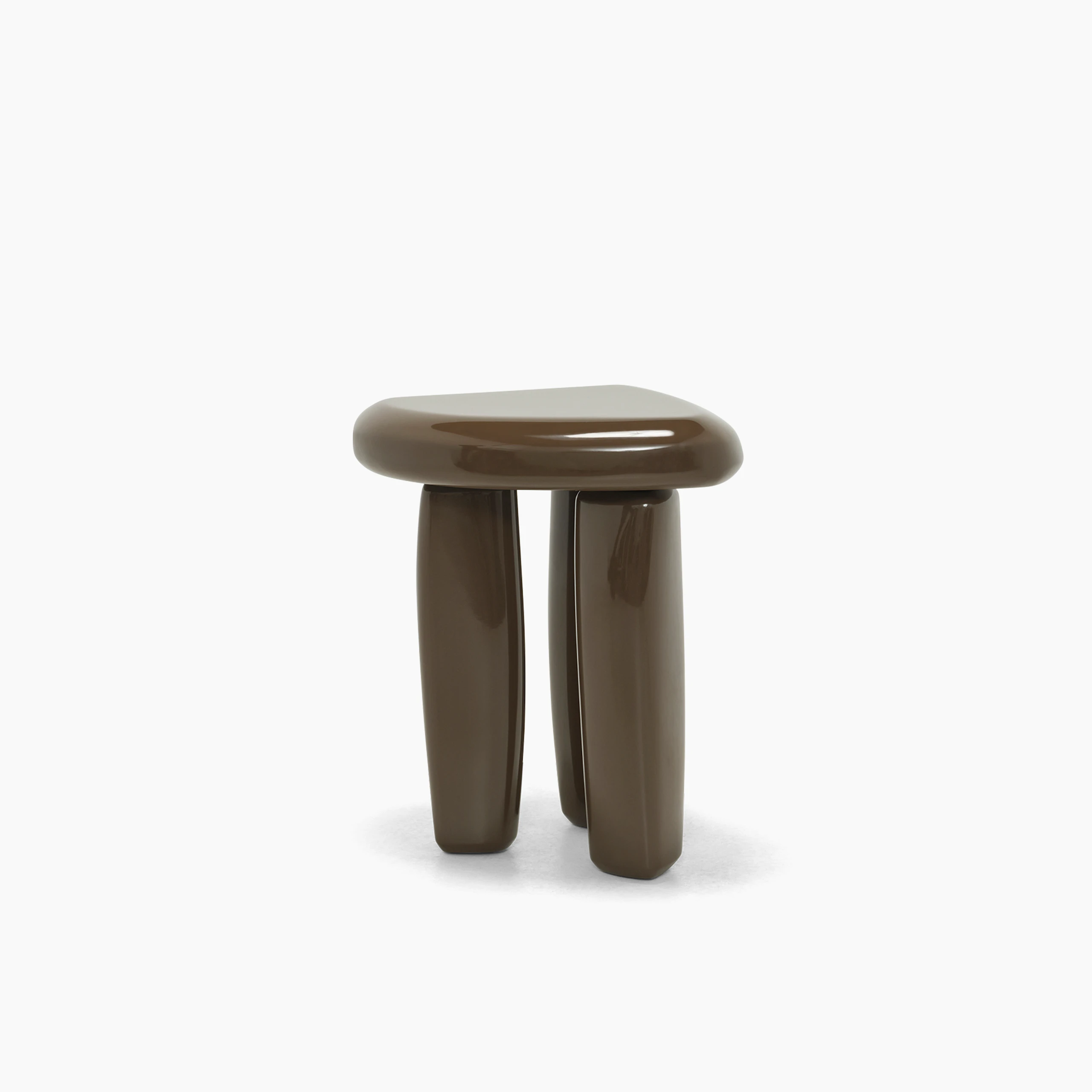 Isola Side Table - High Gloss Chocolate