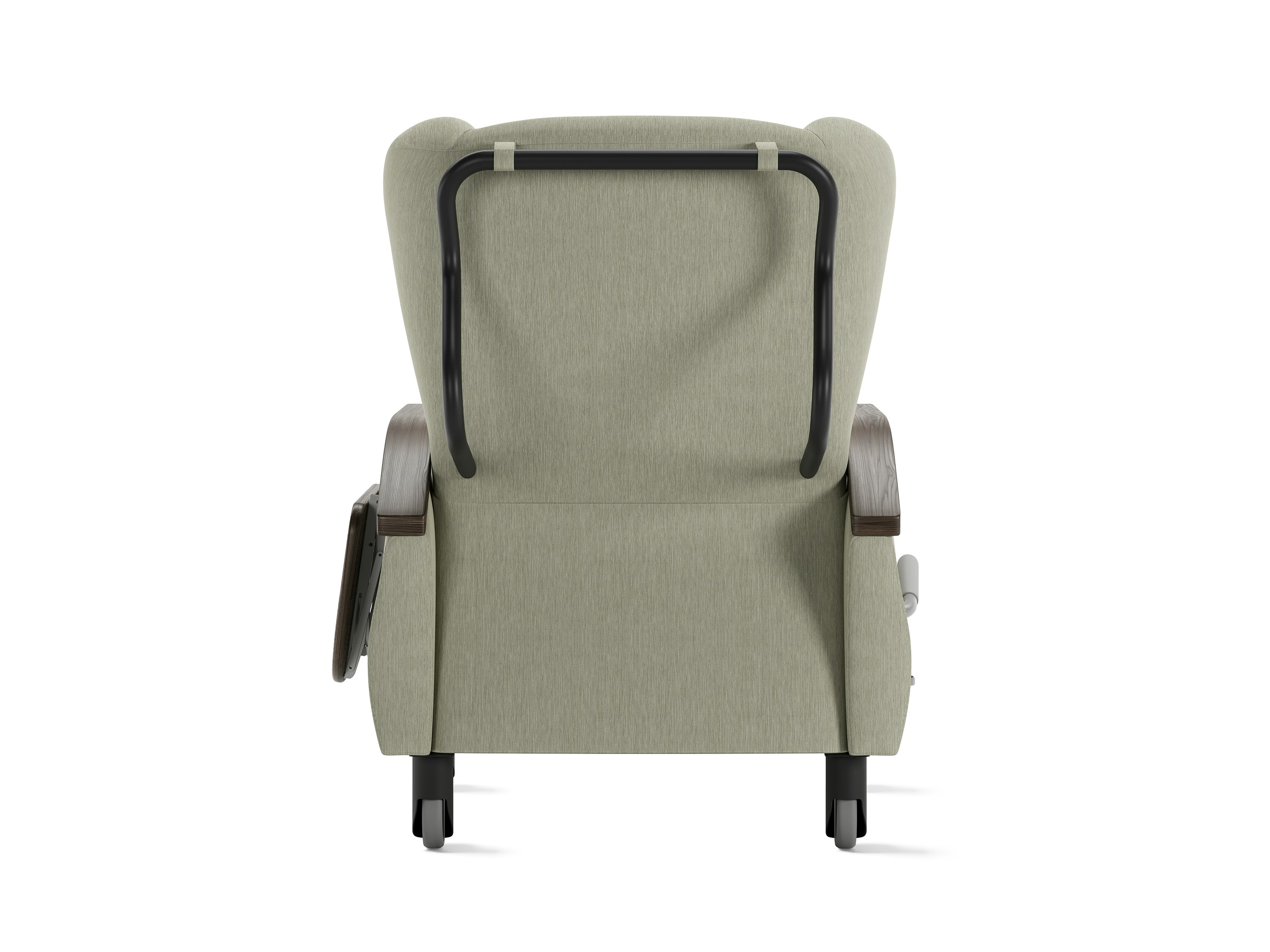Serenity Recliner, standard, light grey, back, push bar