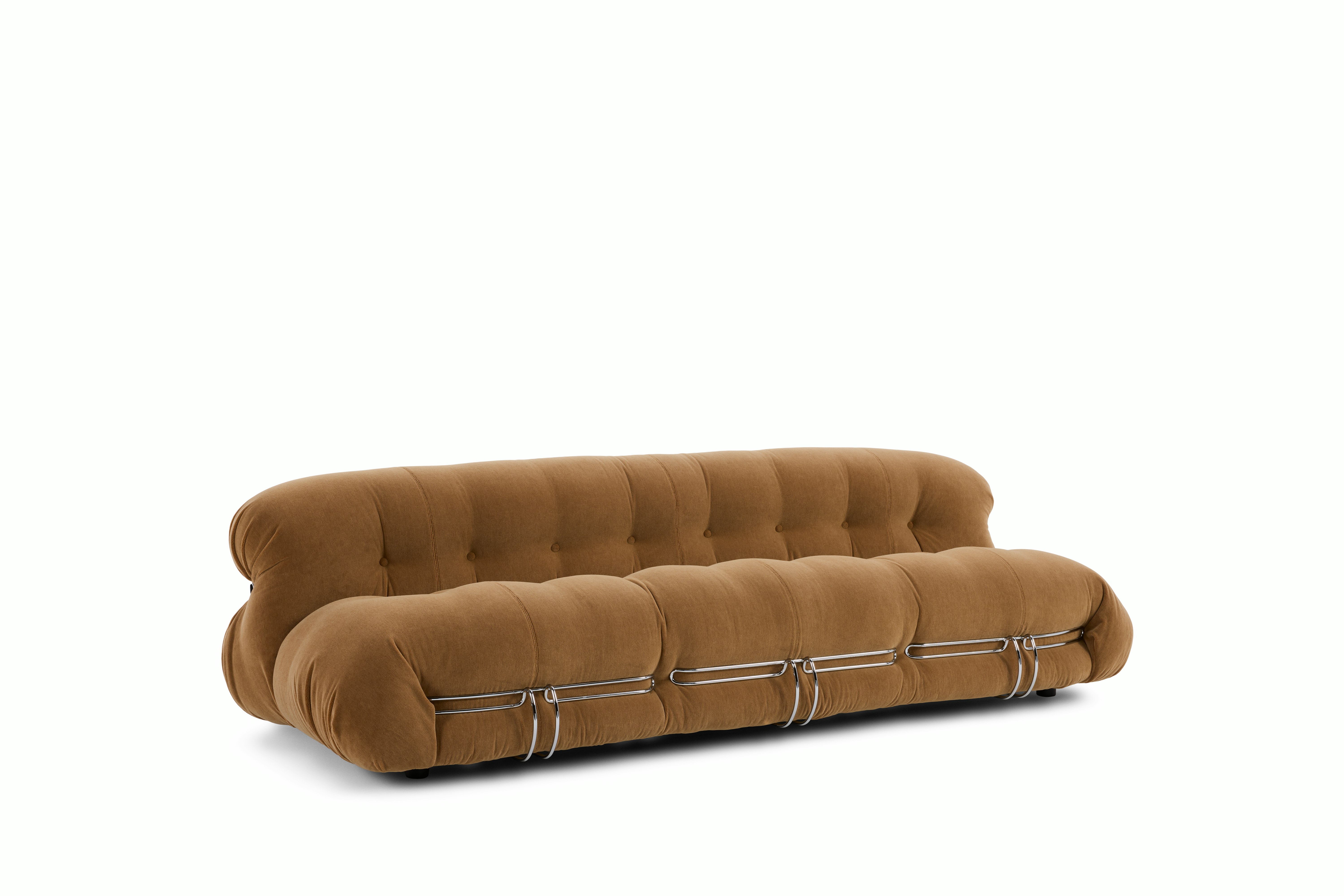 Soriana Sofa - 3 Seat - terrain,  chrome