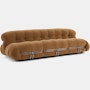 Soriana Sofa - 3 Seat - terrain,  chrome