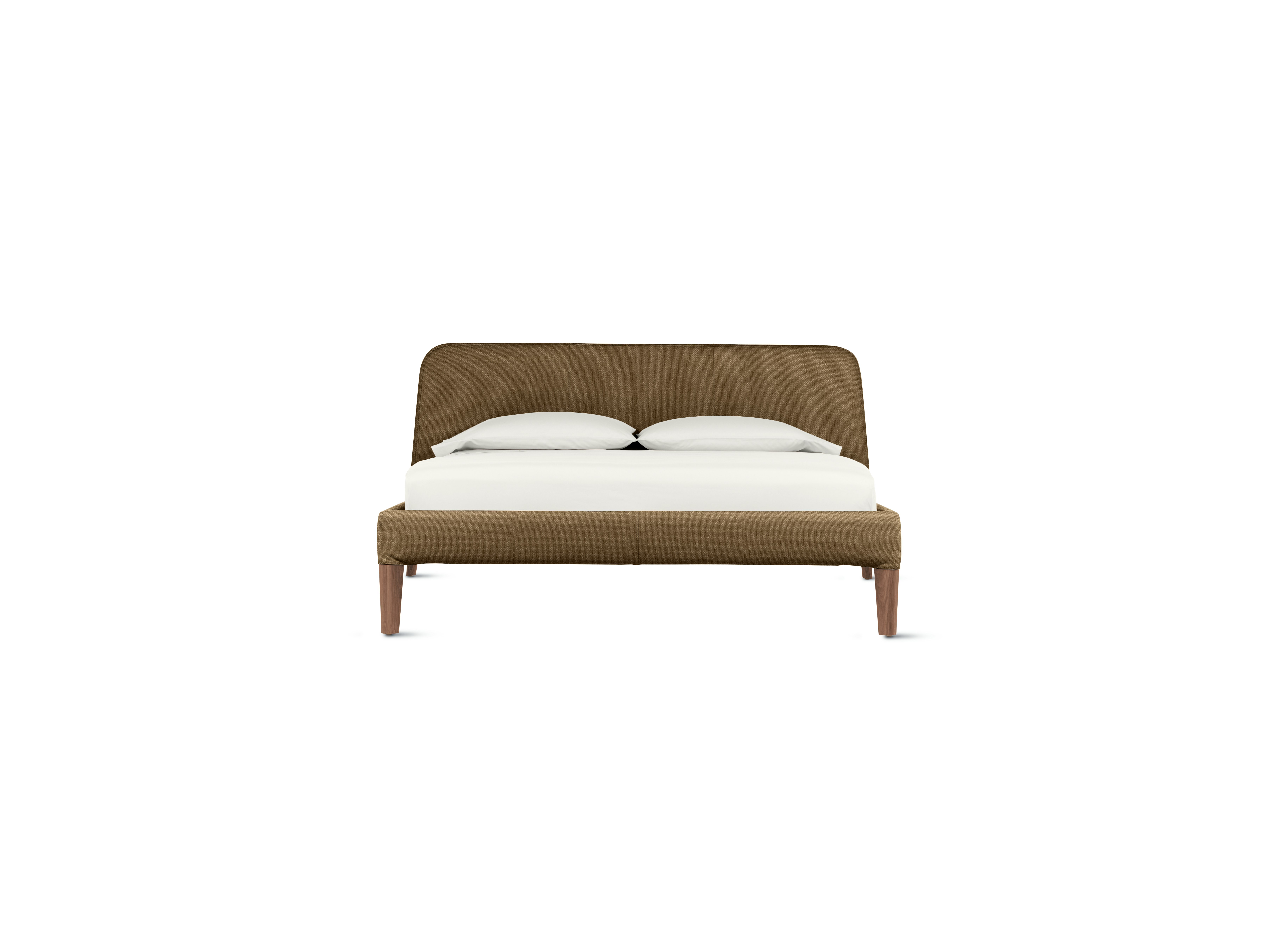 Parallel Bed - Standard, Queen, Crypton Robusta, Walnut, Walnut