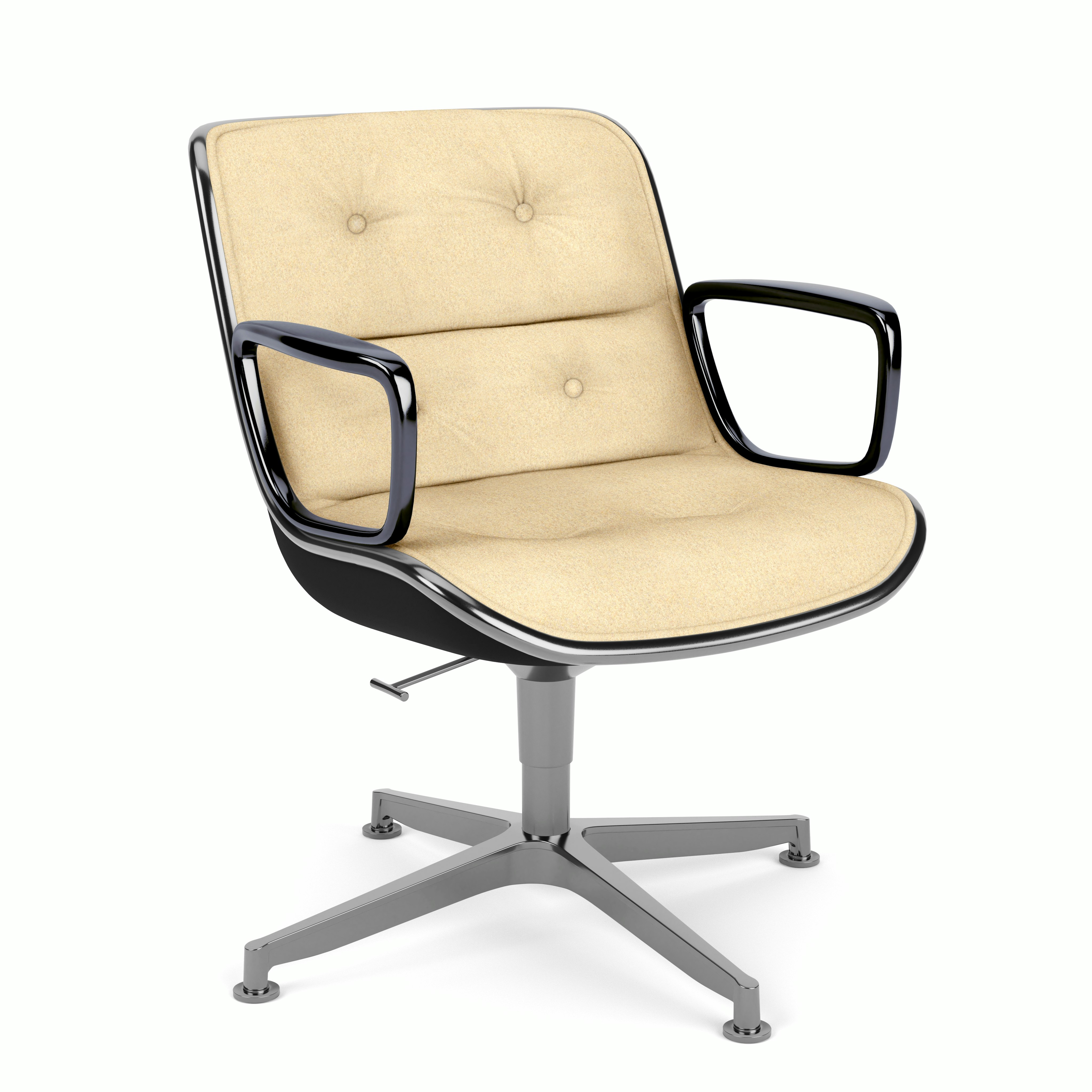 Pollock Executive Armchair - 4 Star,  Polished Aluminum,  Wow Factor,  Heaven
