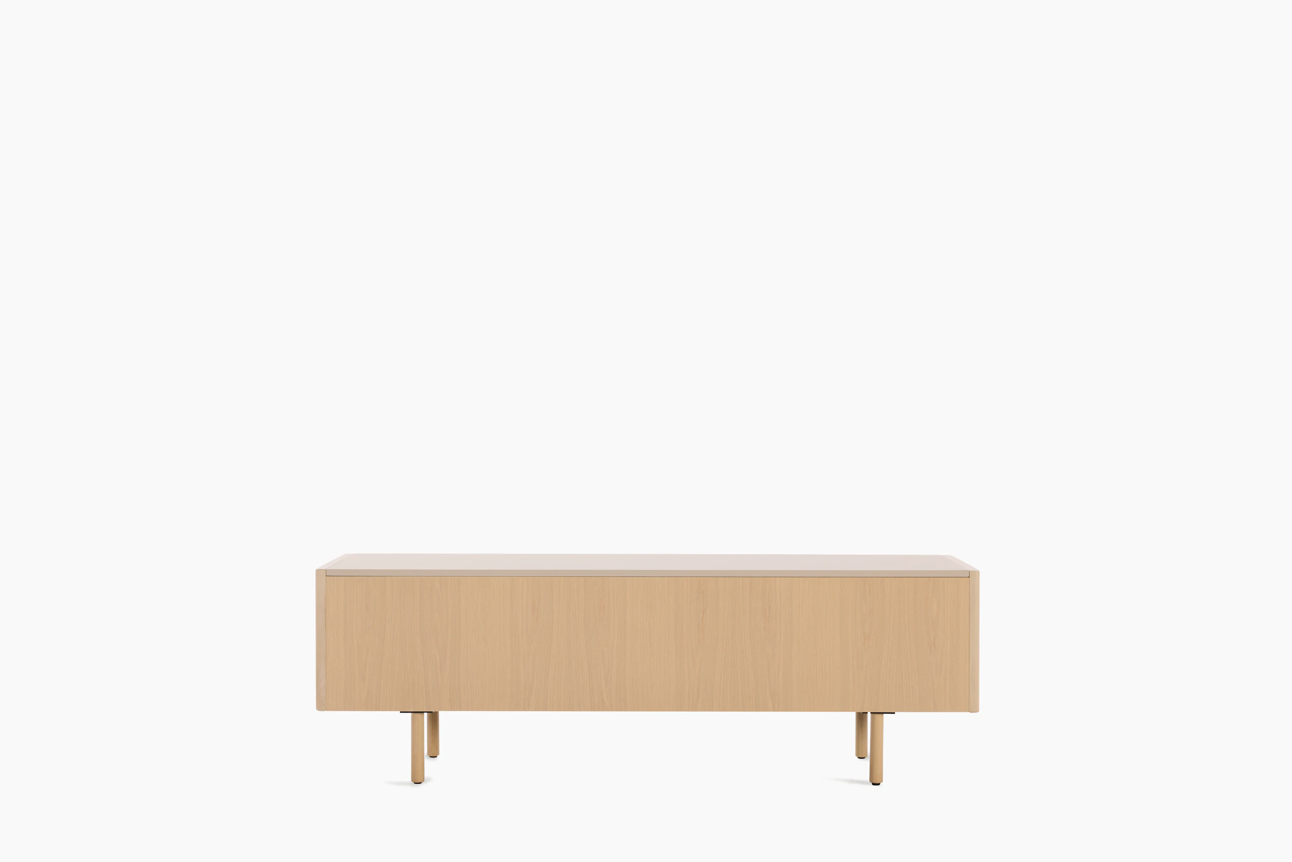 New Canaan Media Unit - oak, champagne