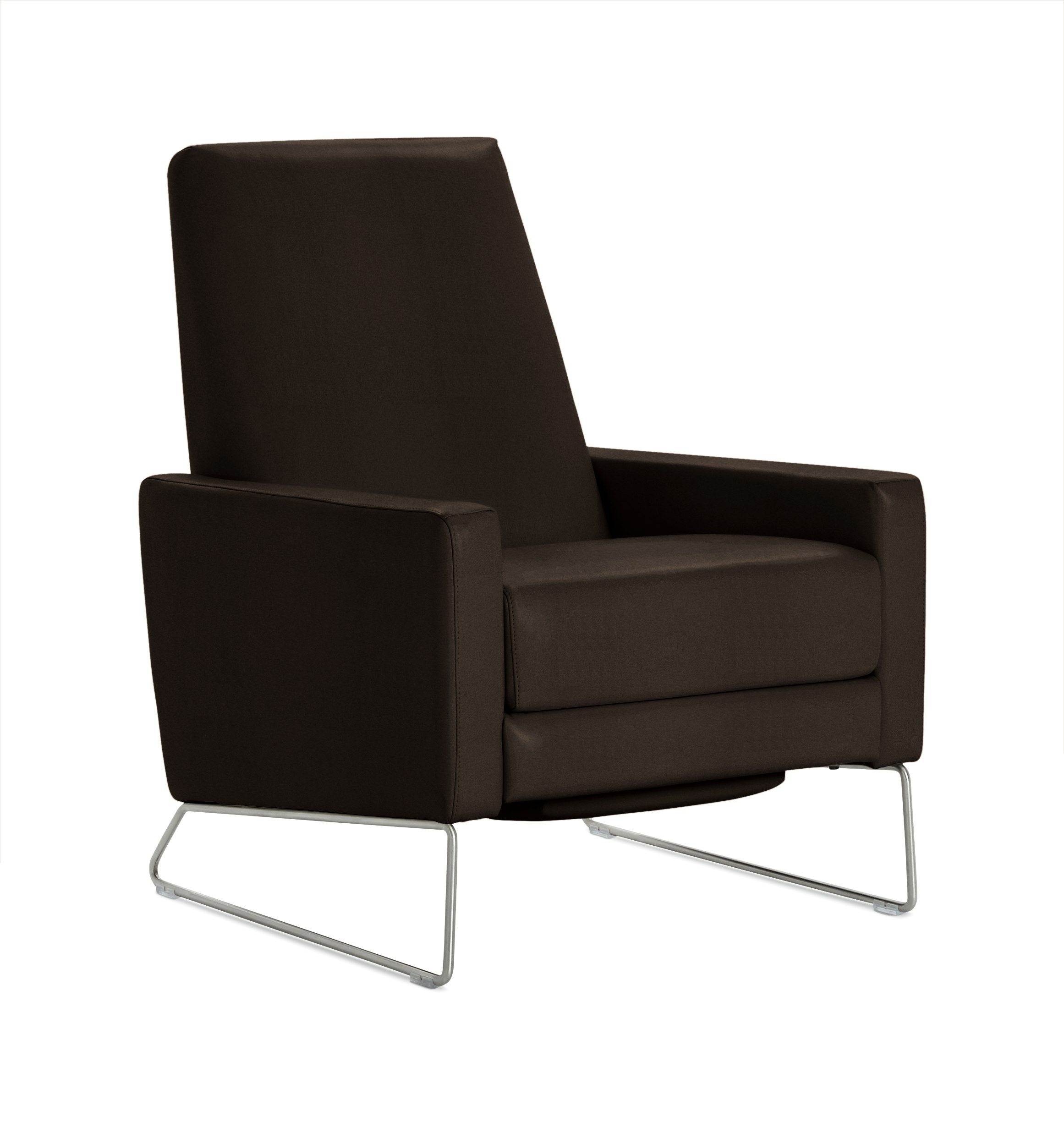 Flight Recliner 2.0 - Standard, Fabric, Crypton Sintra Velvet, Mink, Stainless Steel