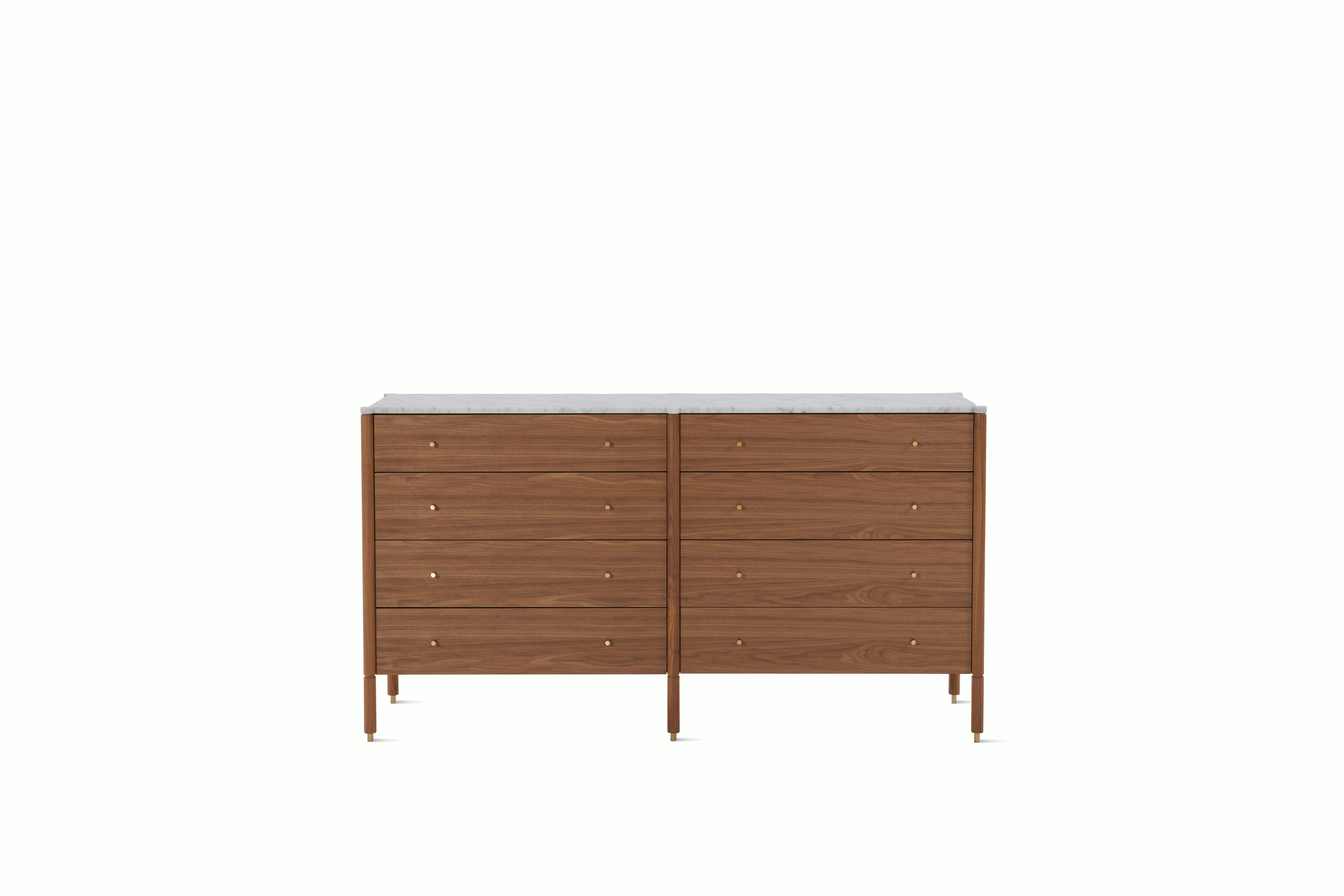 Morrison Dresser - Body Only - Walnut , Eight Drawer