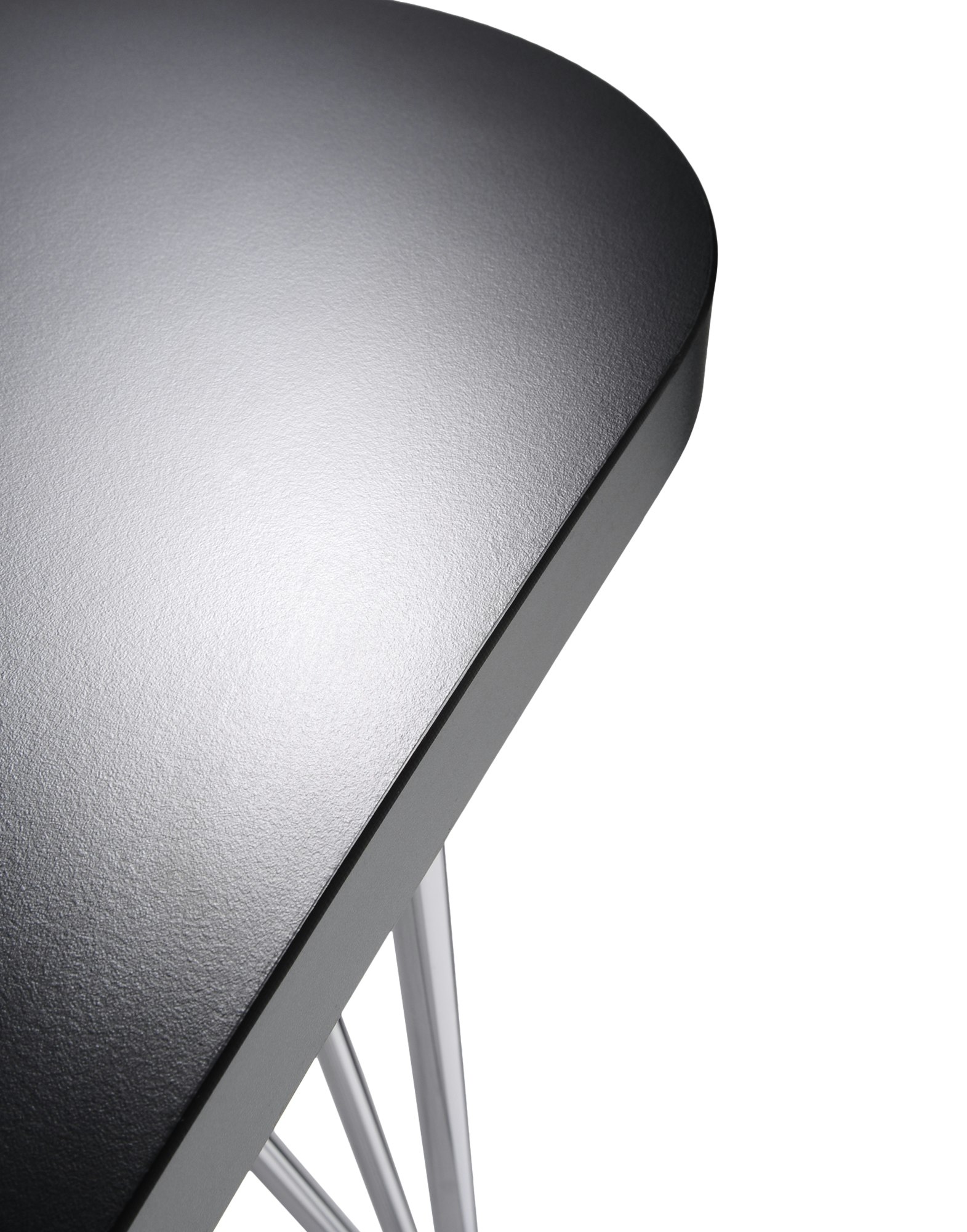 Max Desk - 160x80cm Slate Top, Chrome Base, Casters