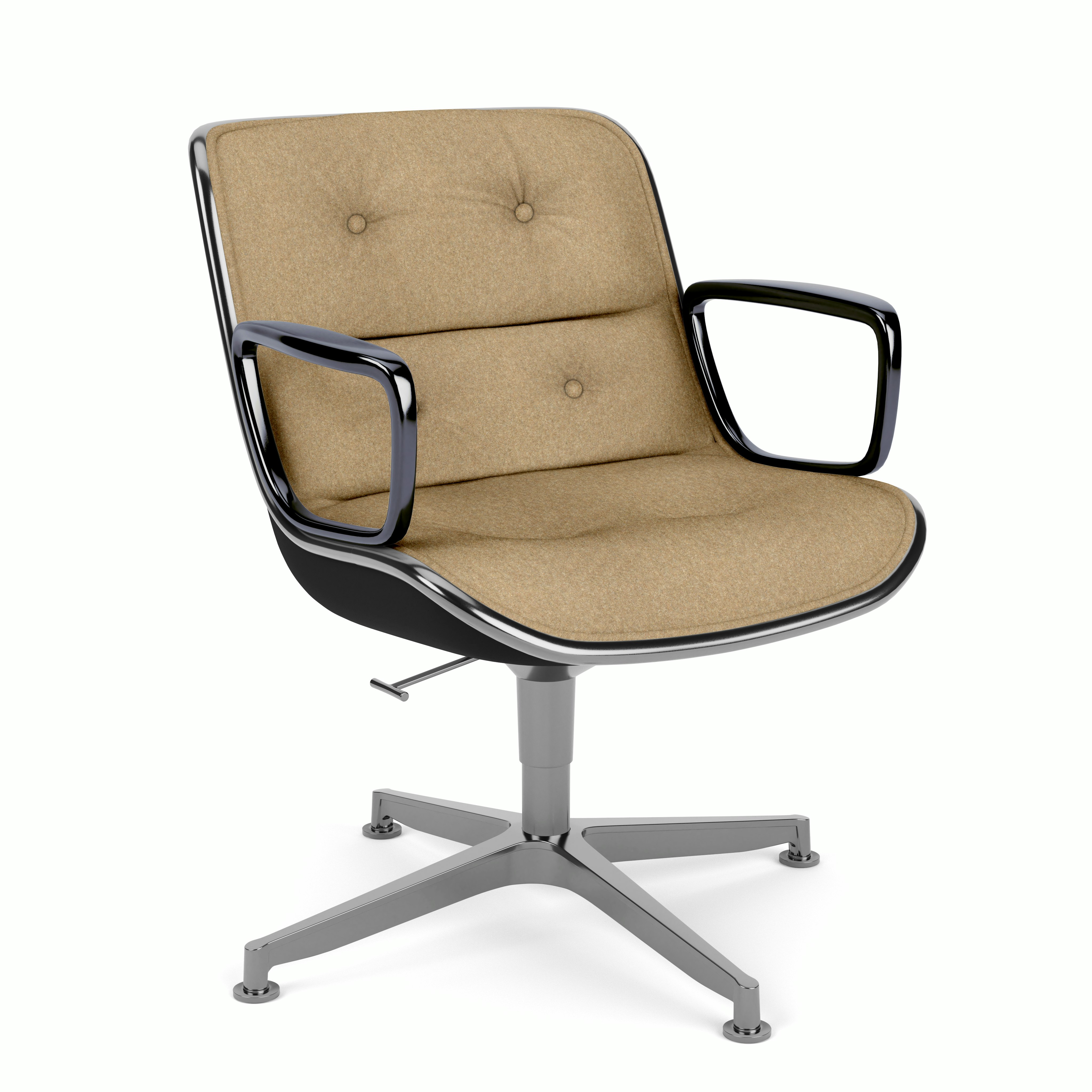 Pollock Executive Armchair - 4 Star,  Polished Aluminum,  Wow Factor,  Excursion