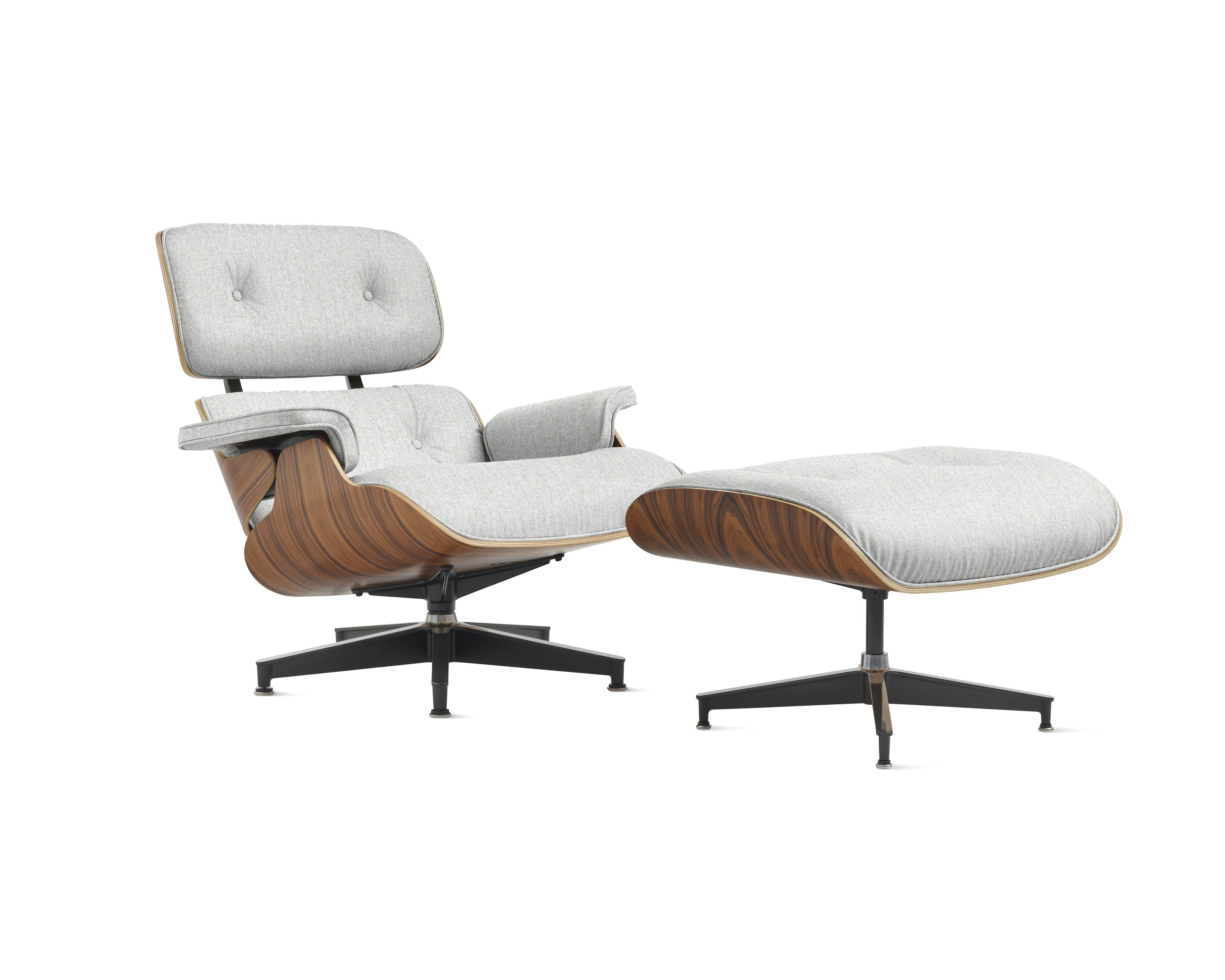 Eames Lounge Chair and Ottoman - Standard or Tall, Santos Palisander, Luce, Relic