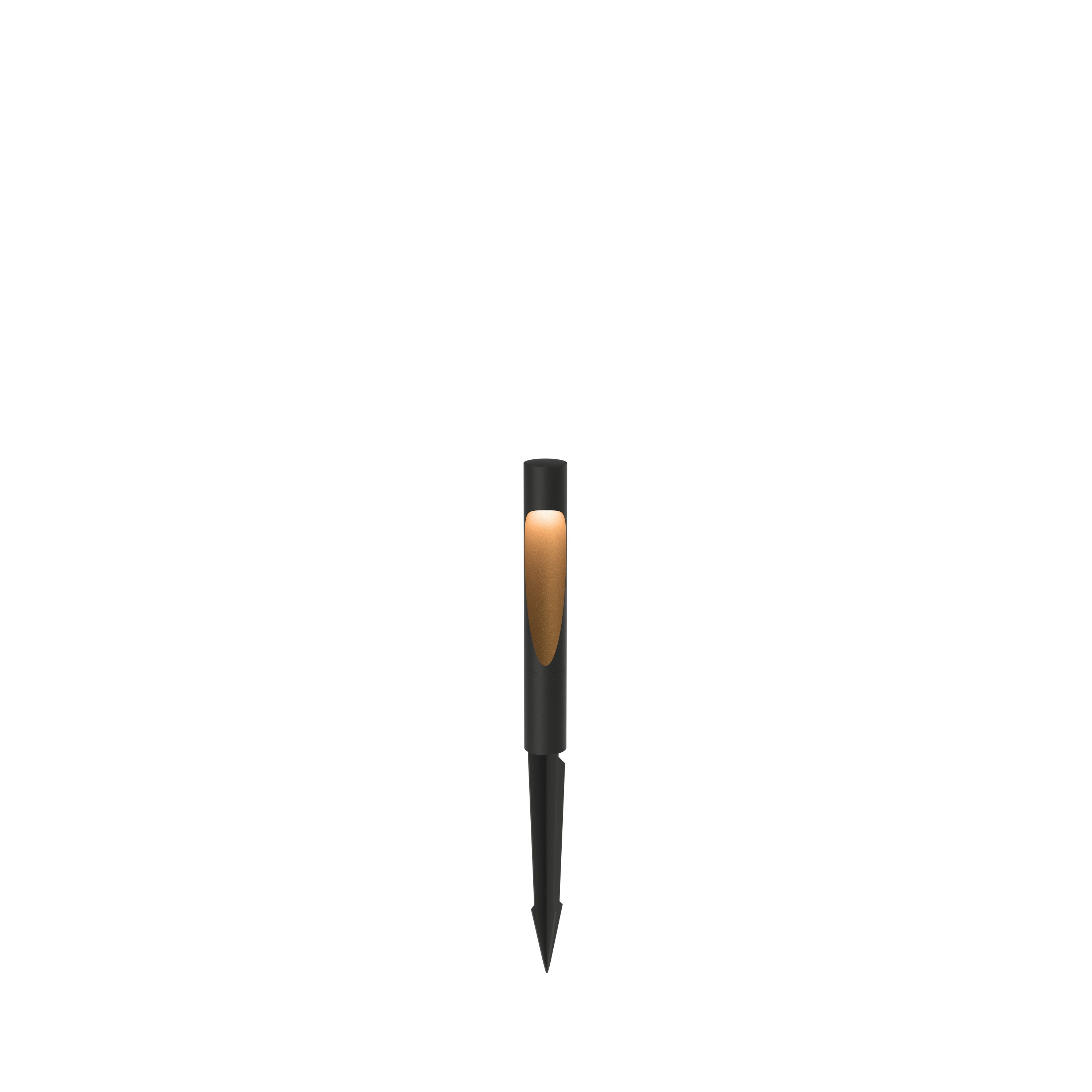 Flindt Garden Bollard - Small, Black, LED 3000K, Spike without power supply