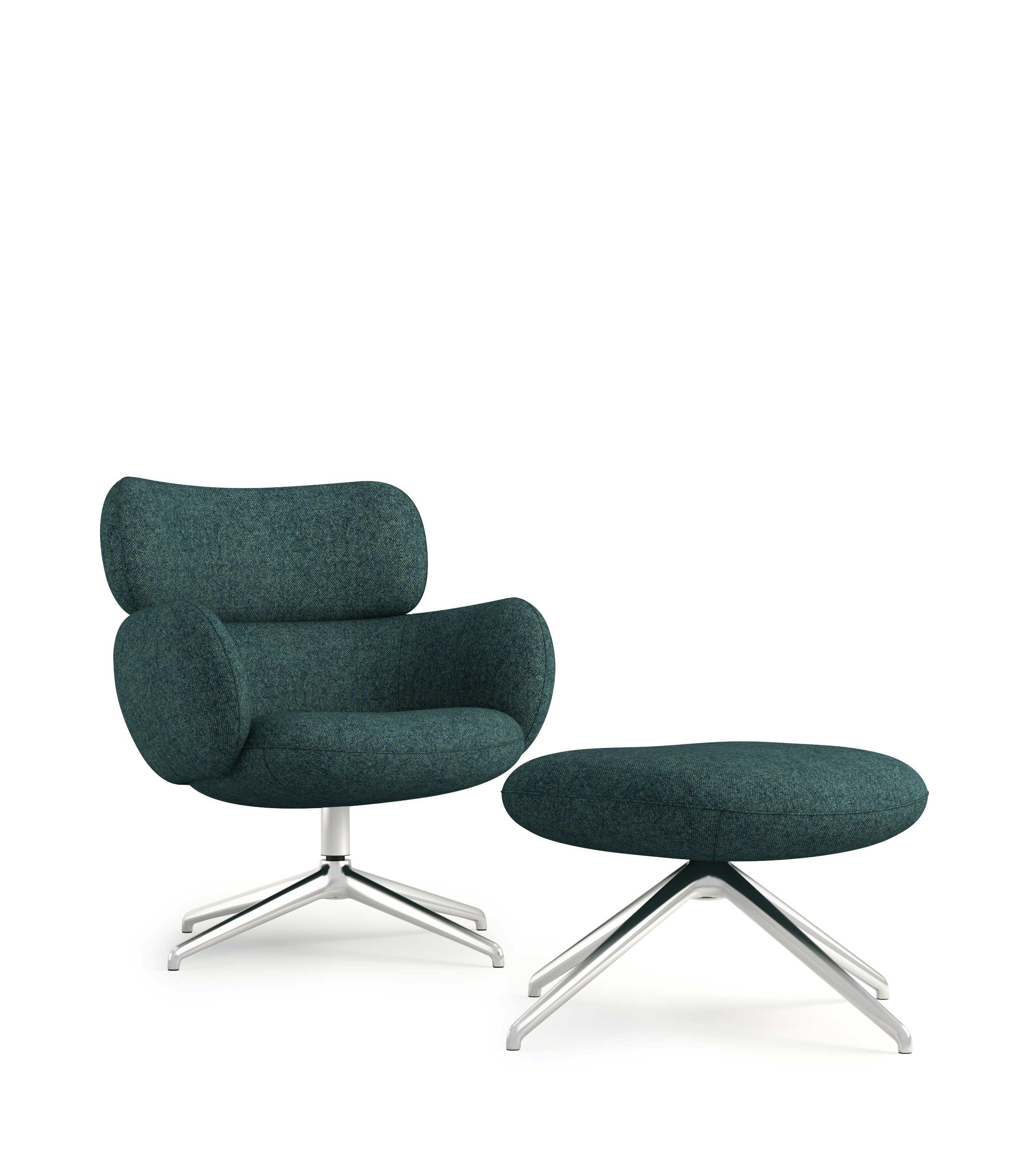 Blis Swivel Chair and Ottoman