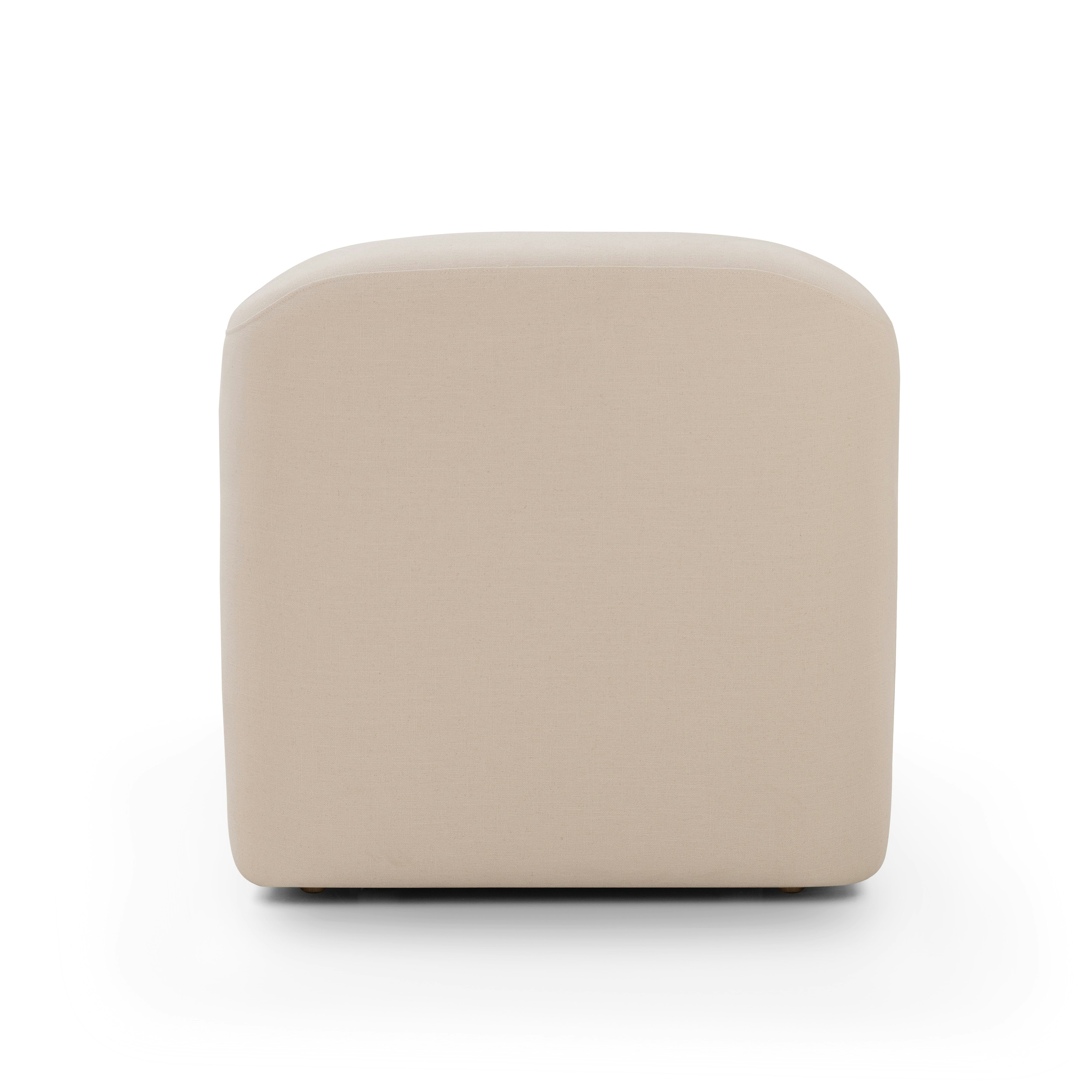 A Muse Sofa in Oat viewed from the Back.