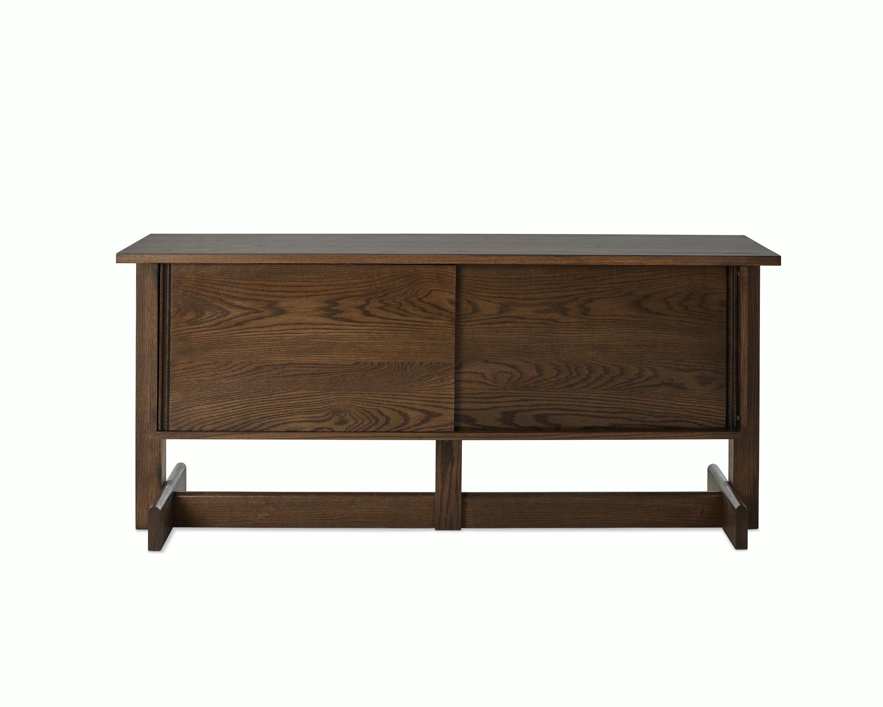 Land Storage, Credenza 66", umber on oak