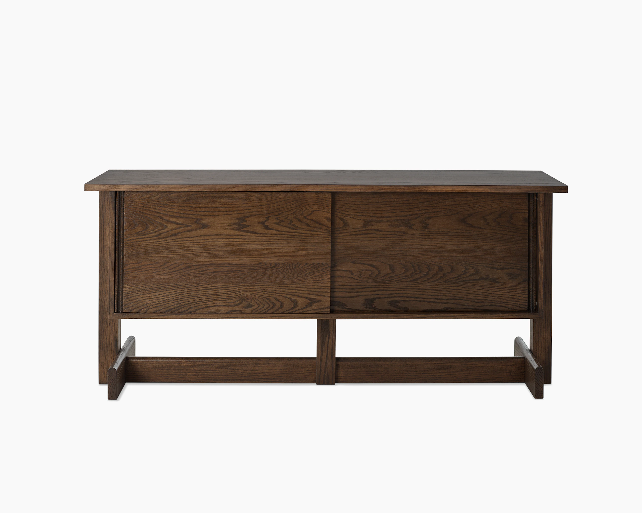 Land Storage, Credenza 66", umber on oak