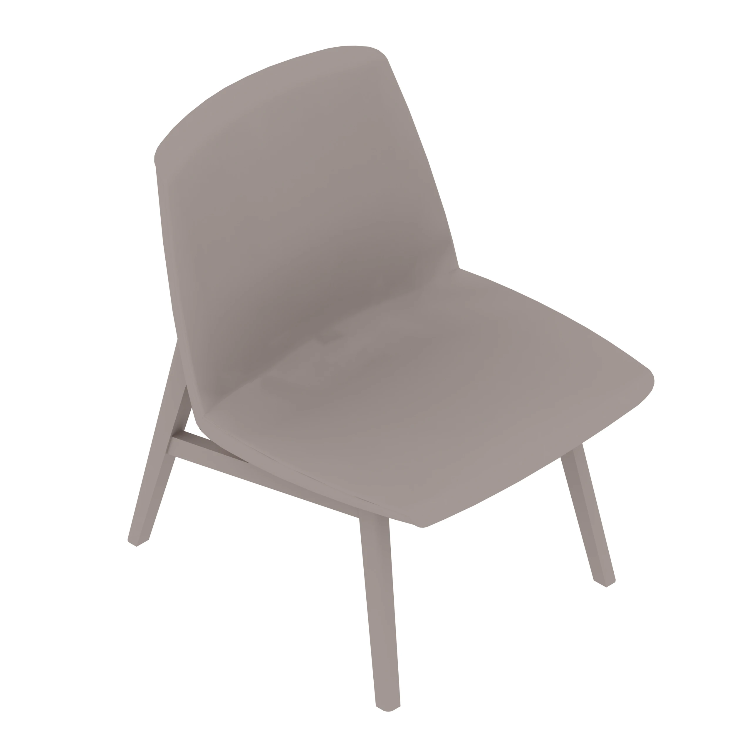 A generic rendering - Clamshell Lounge Chair | Armless