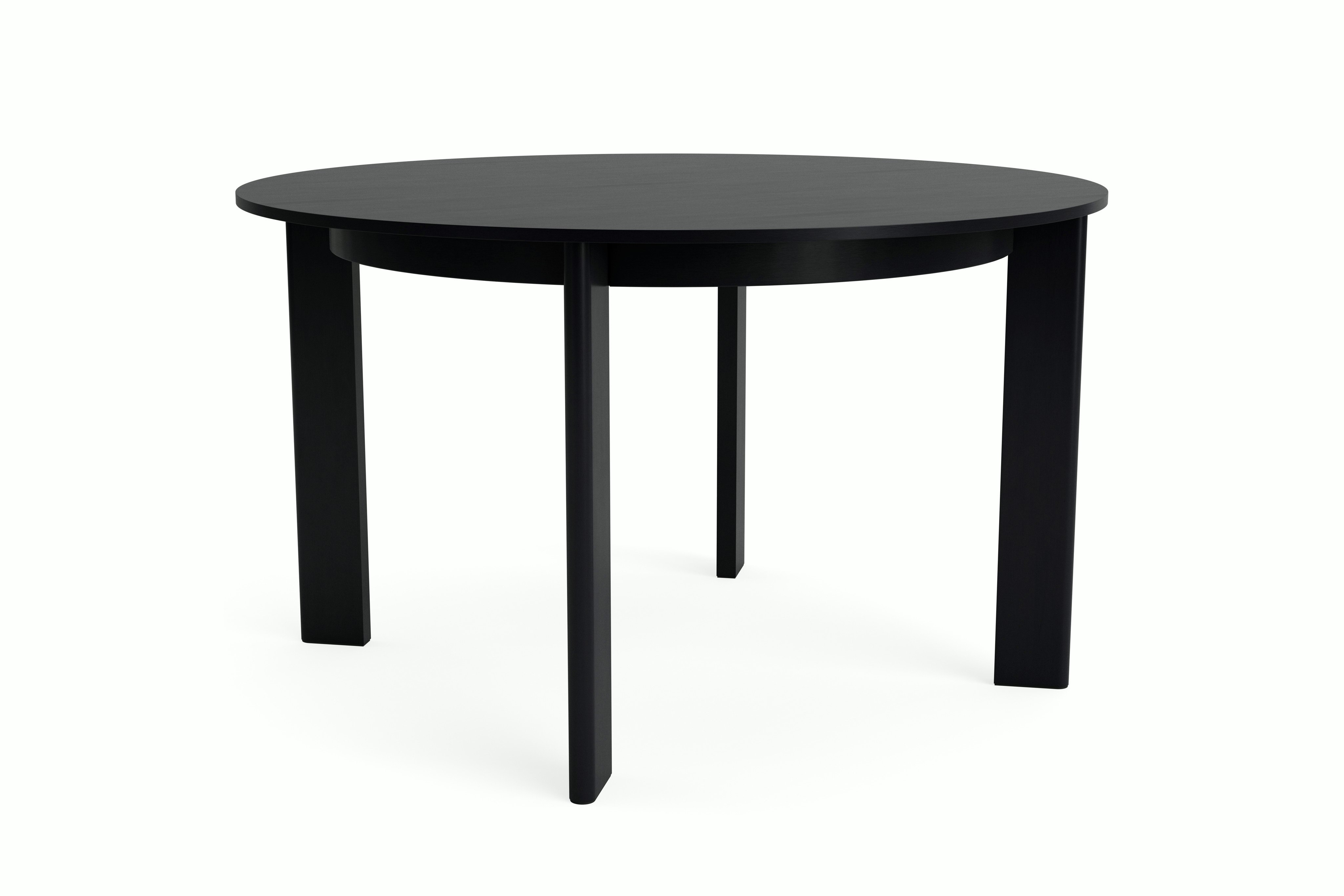 Chisel 4-leg table in black oak